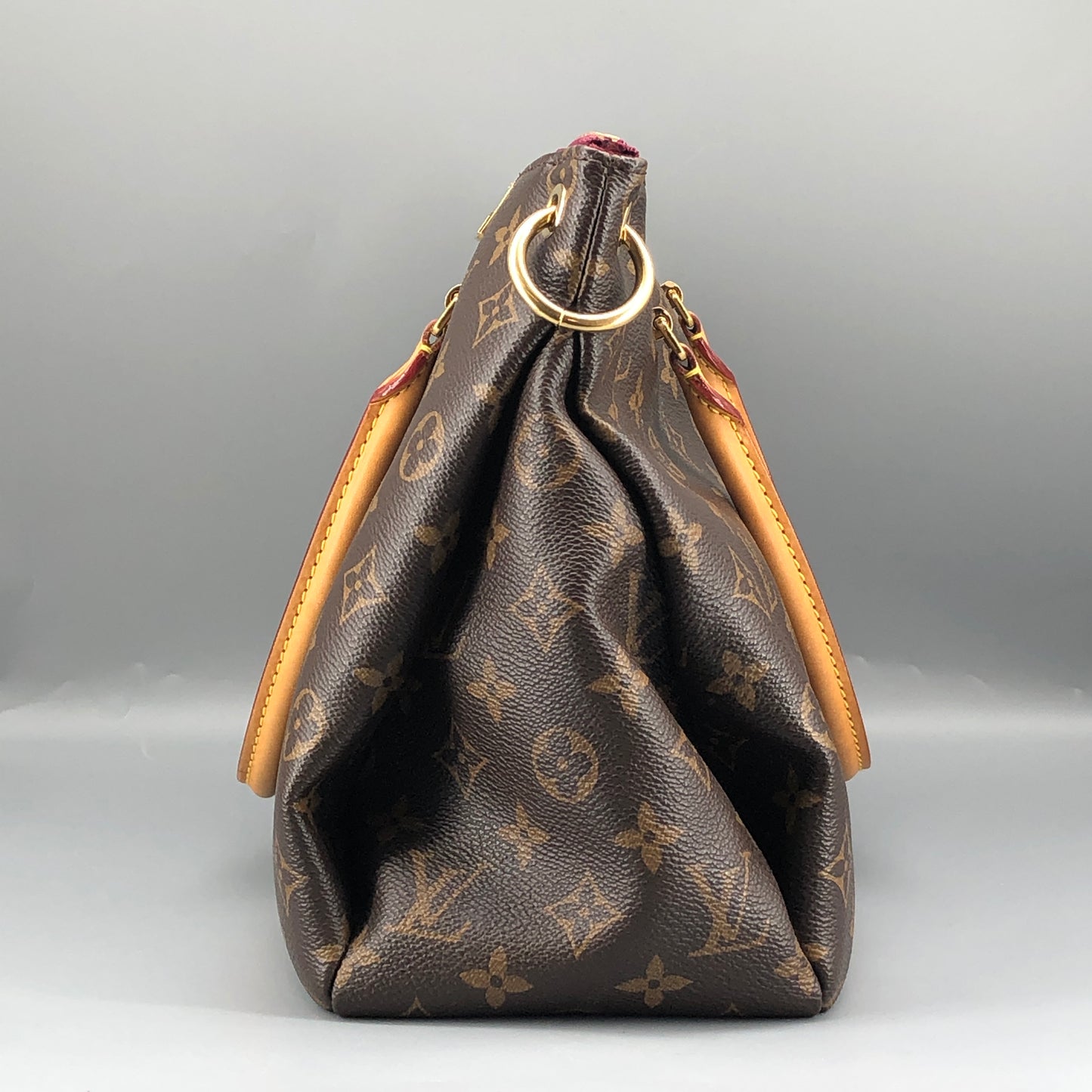 Louis Vuitton Monogram Pallas MM Handbag Brown