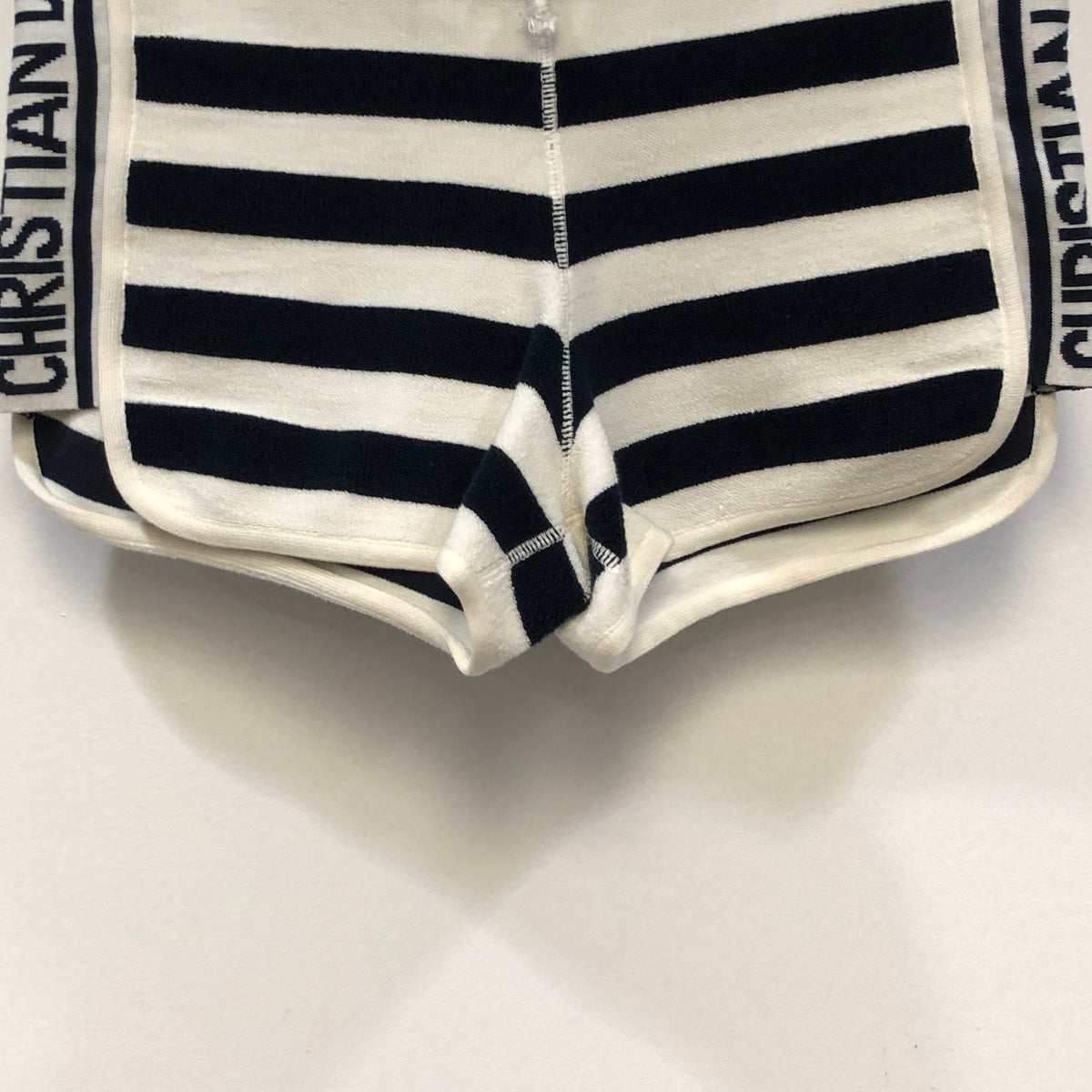 Dior Black & white Striped Shorts US size 6