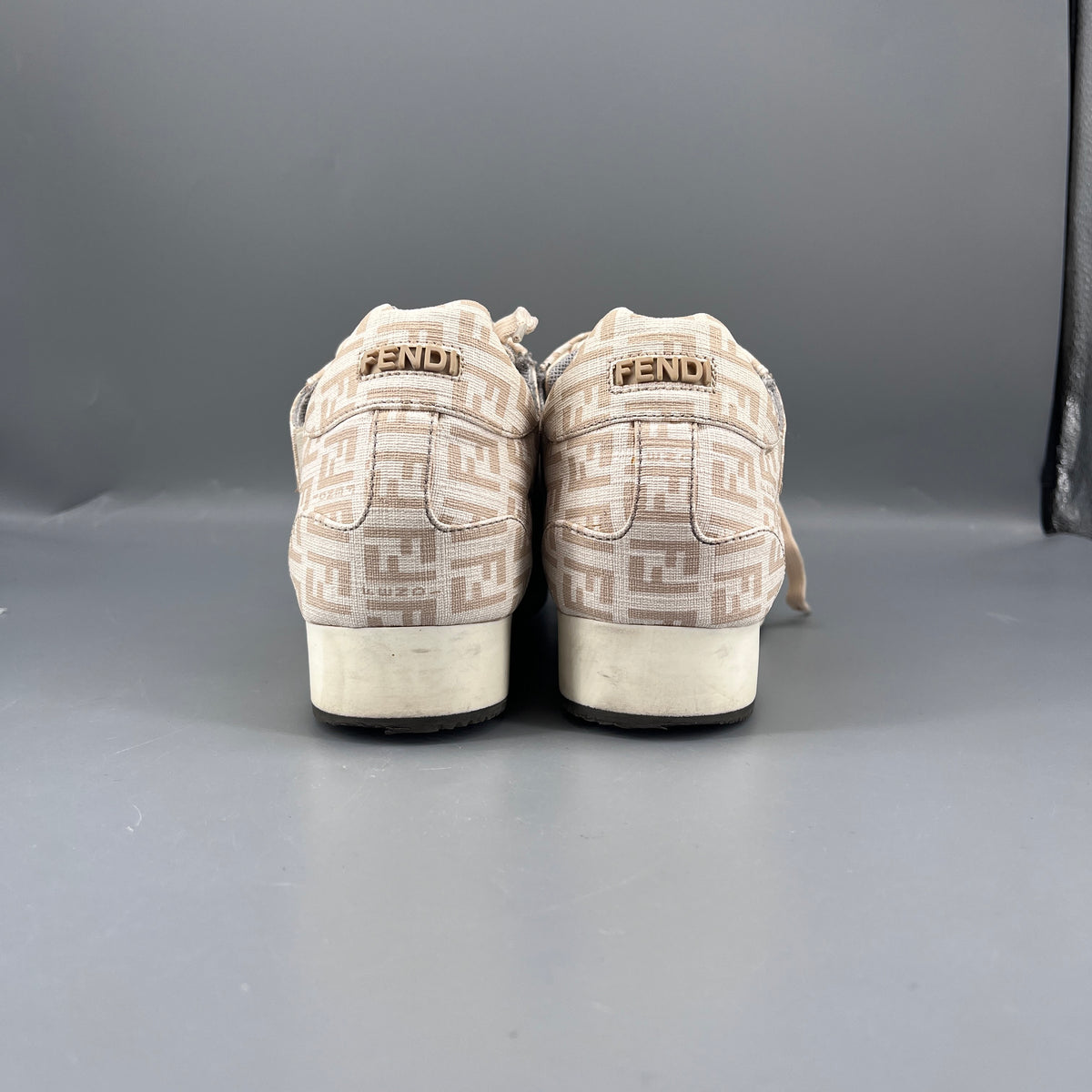 Fendi Beige Women Sneaker Shoes Size 37
