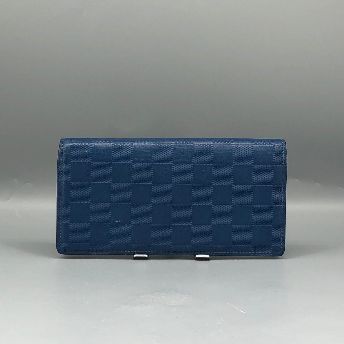 Louis Vuitton Blue Damier Infini Leather Long Wallet