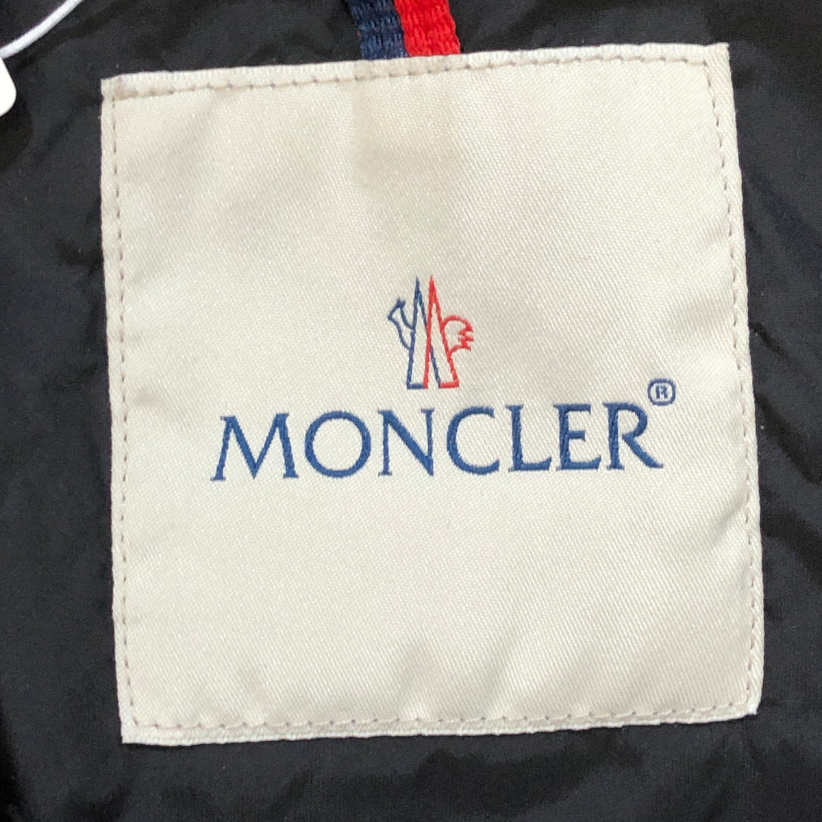 Moncler Beige Fur Hood Down Puffer Jacket Size 1