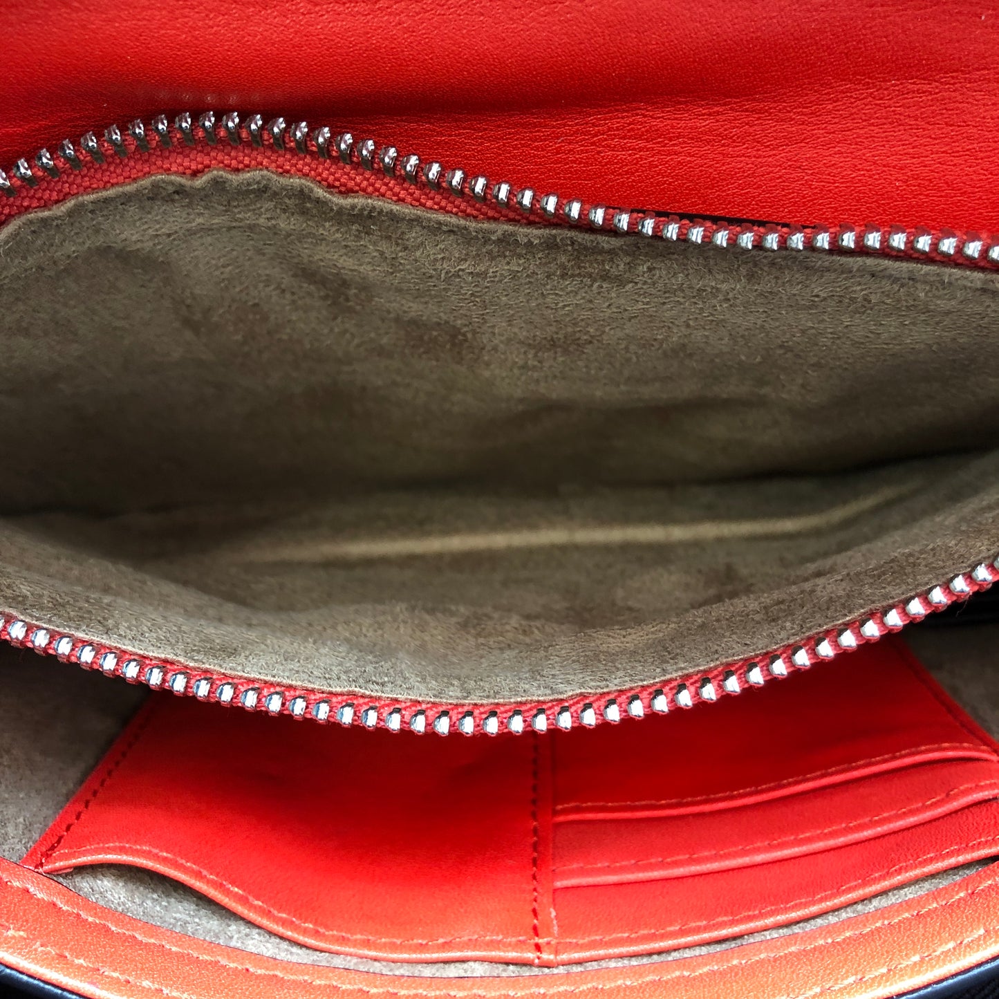 Mackage Red Leather Chevron Metal Logo Flap Crossbody Bag