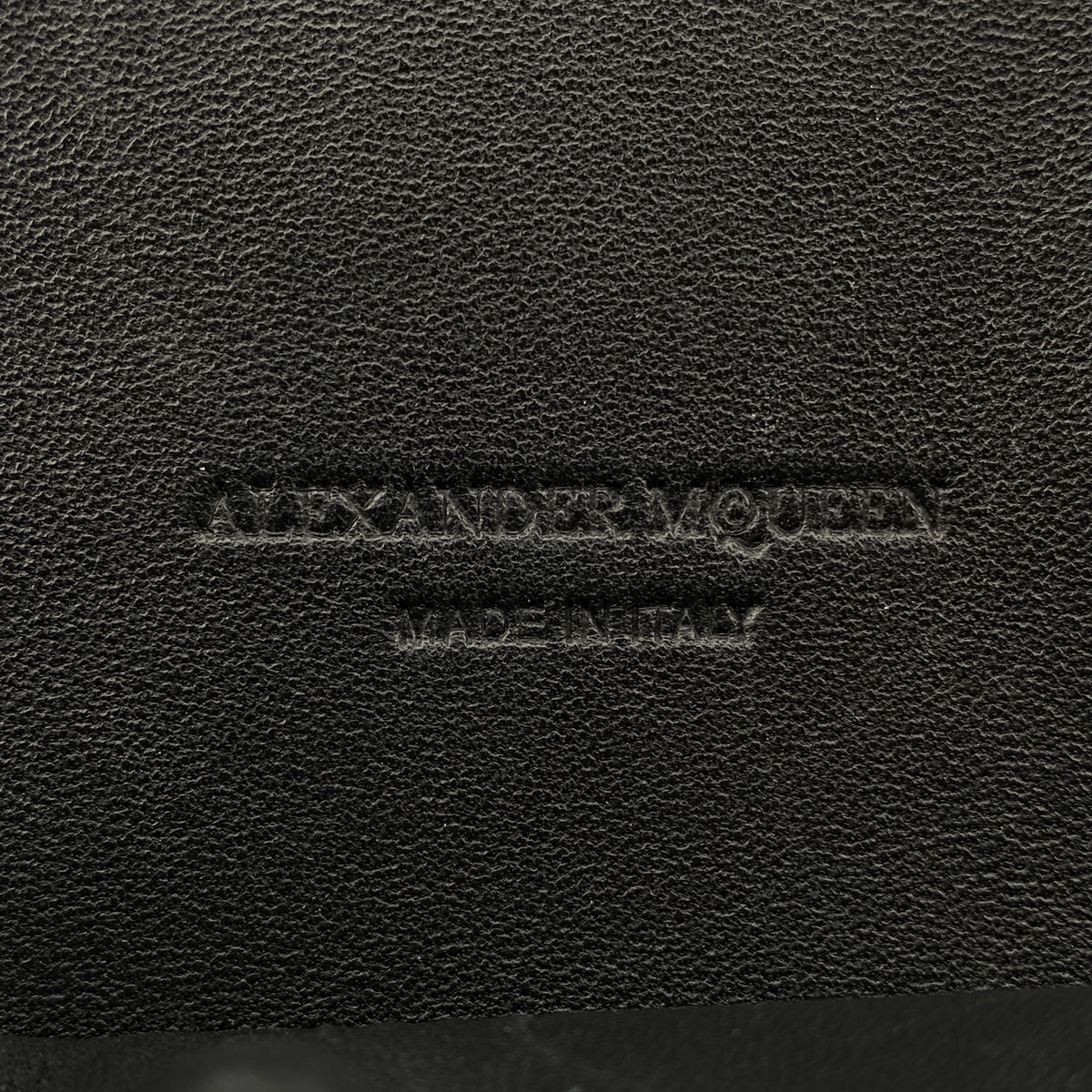 Alexander McQueen Black Leather Clutch Bag