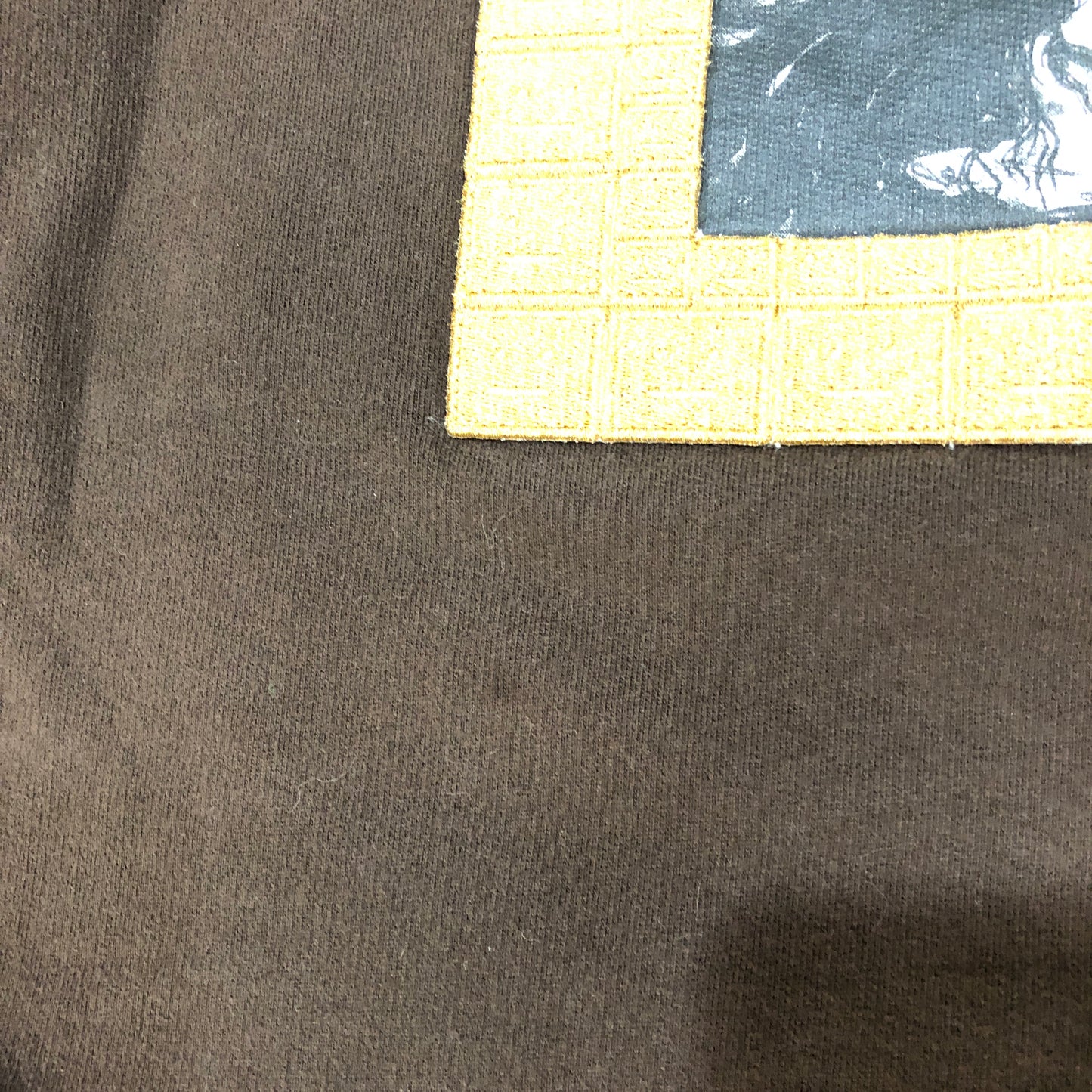 Acne Studios Brown Cotton Lovers In The Waves Print Crew Neck Sweatshirt Size L