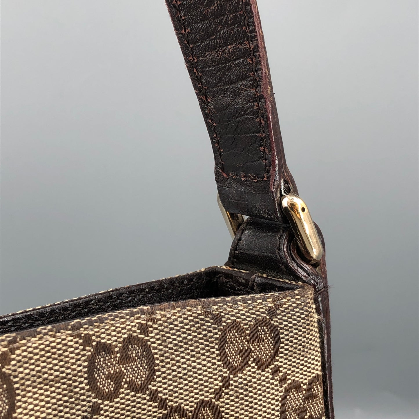 Gucci Vintage GG Canvas Crossbody Bag Brown/Beige