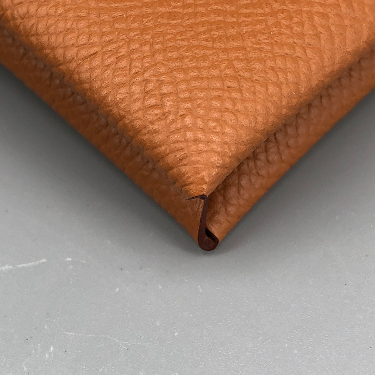 Hermes 2023 Caramel Calvi Card Holder