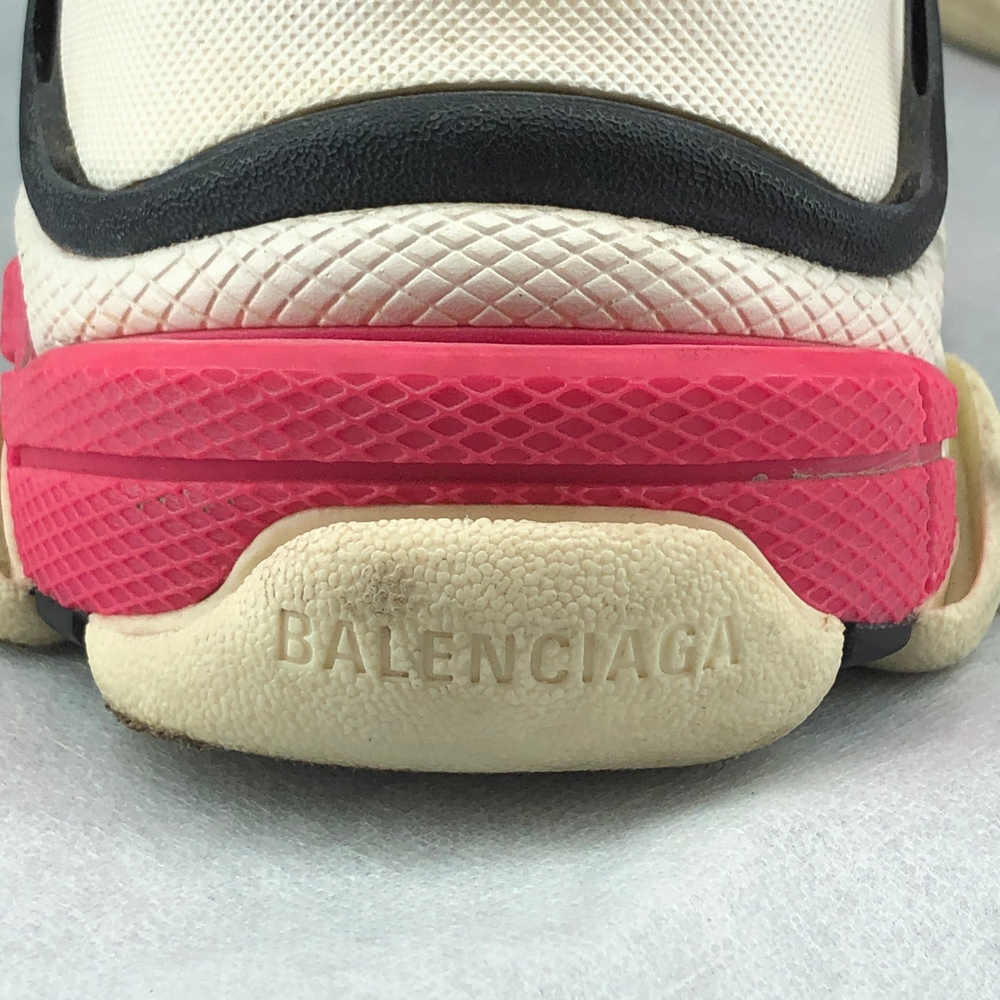 Balenciaga Triple S Pink & Black Chunky Sneakers 37