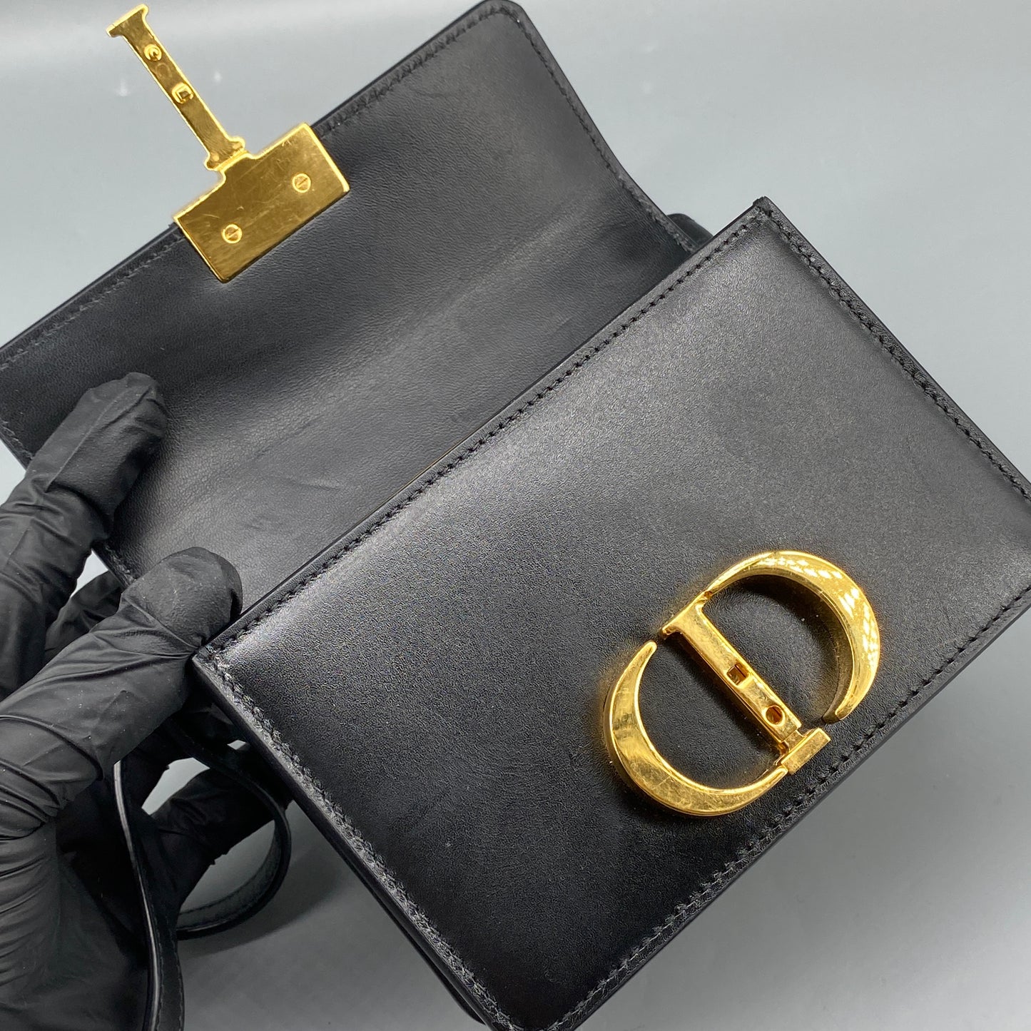 Christian Dior mini Montaigne Box Bag Black