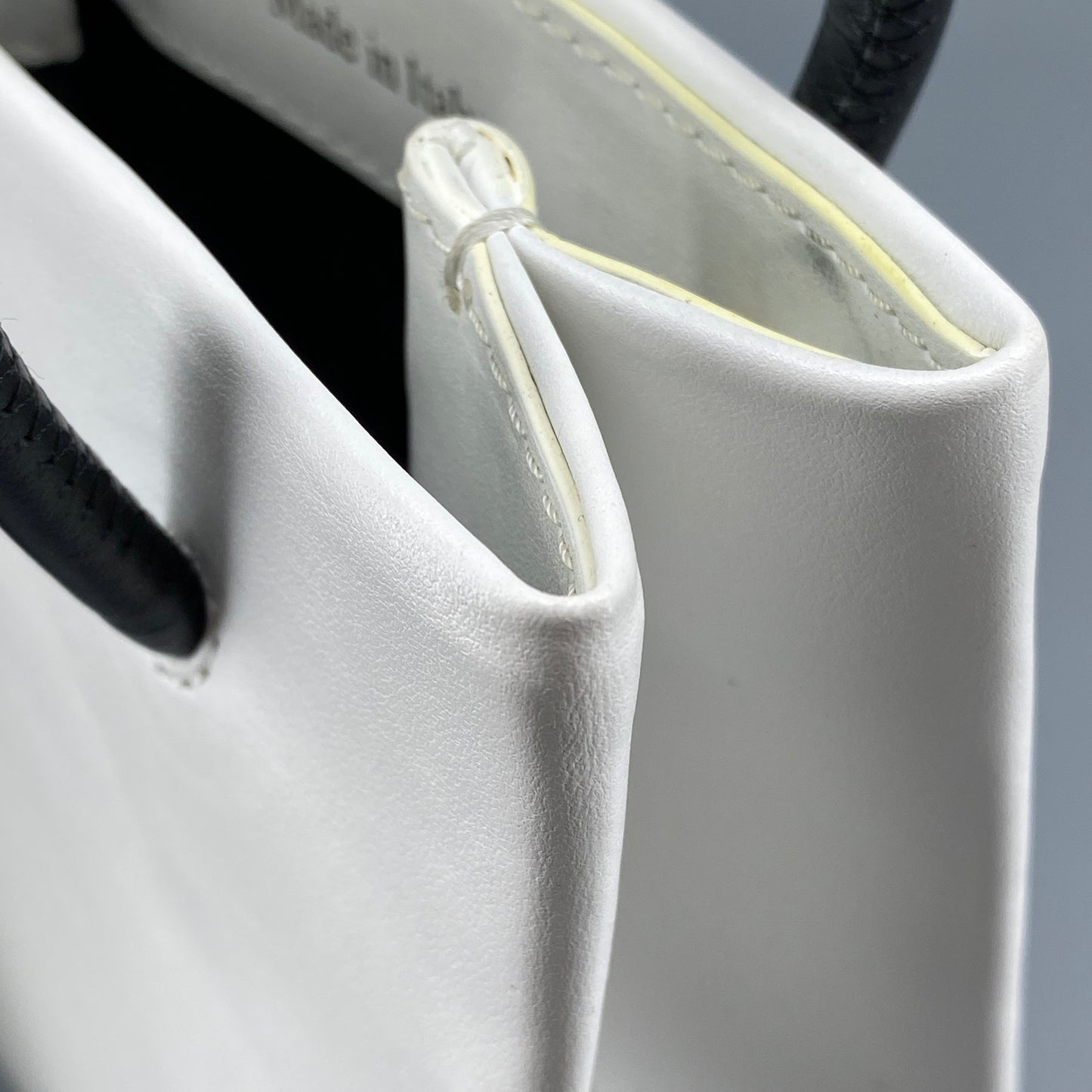 Moschino White Logo Mini Tote Crossbody Bag