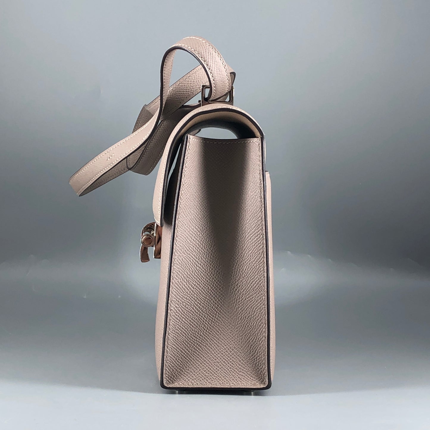 Hermes 2017 Verrou 23cm Bag Asphalt Grey