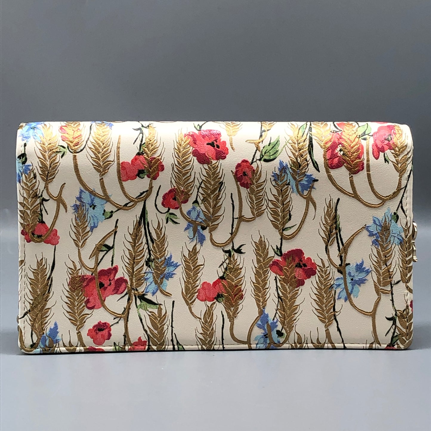 Christian Dior Floral Print Chain Clutch Cream/Multi
