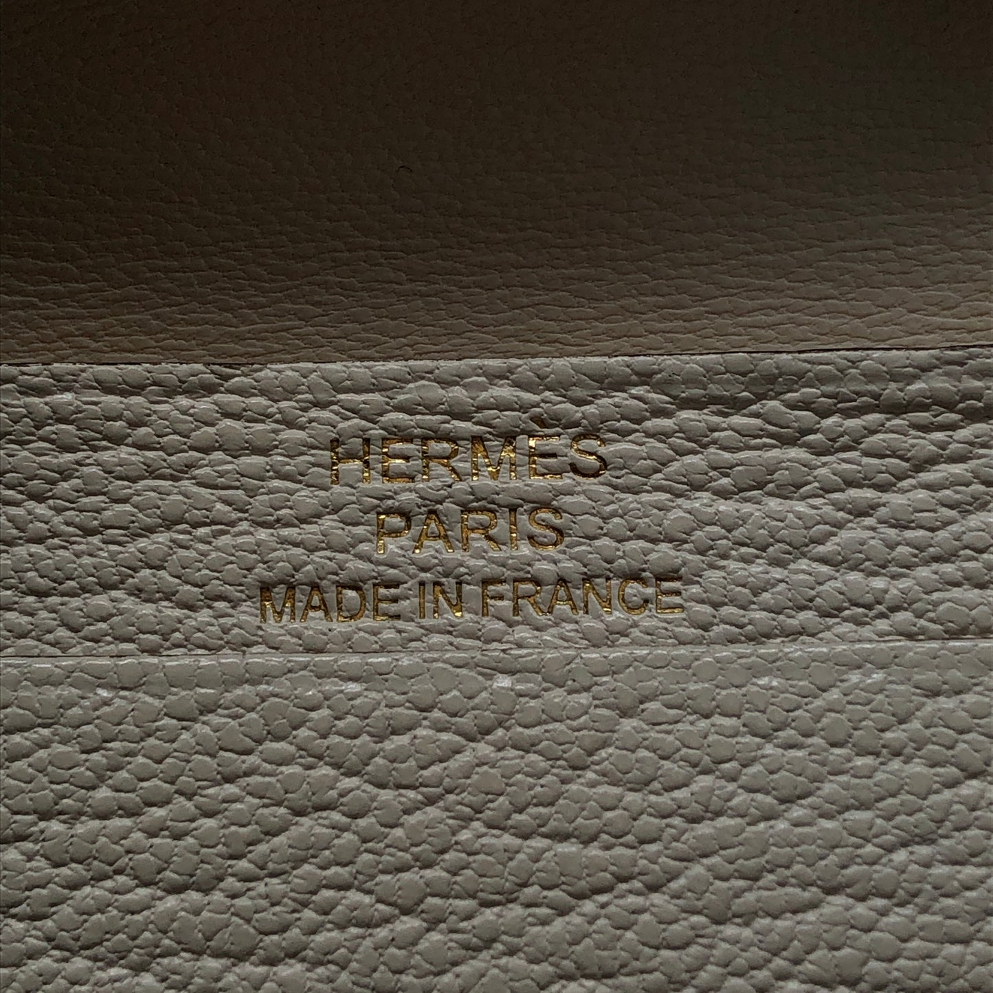 Hermes Bearn Wallet Cream  Leather
