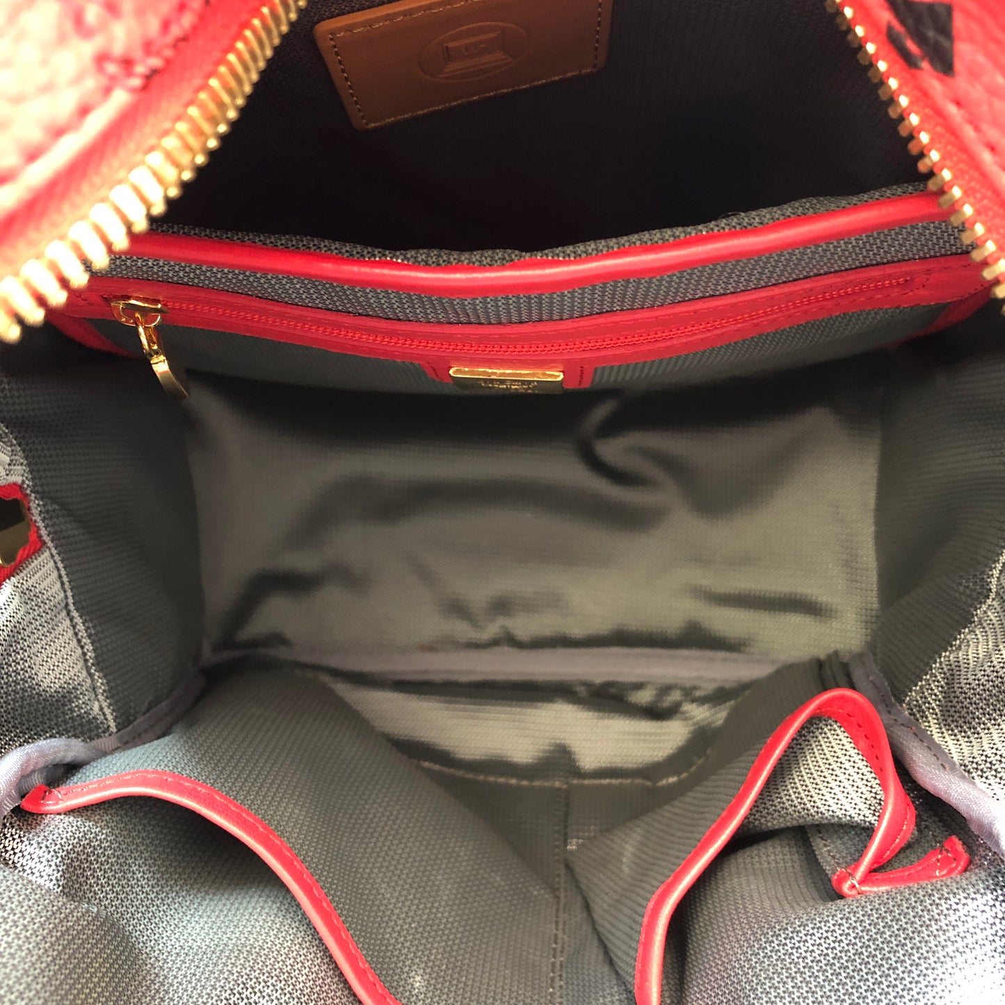 MCM Visetos Coated Canvas Small Backpack Hot Pink