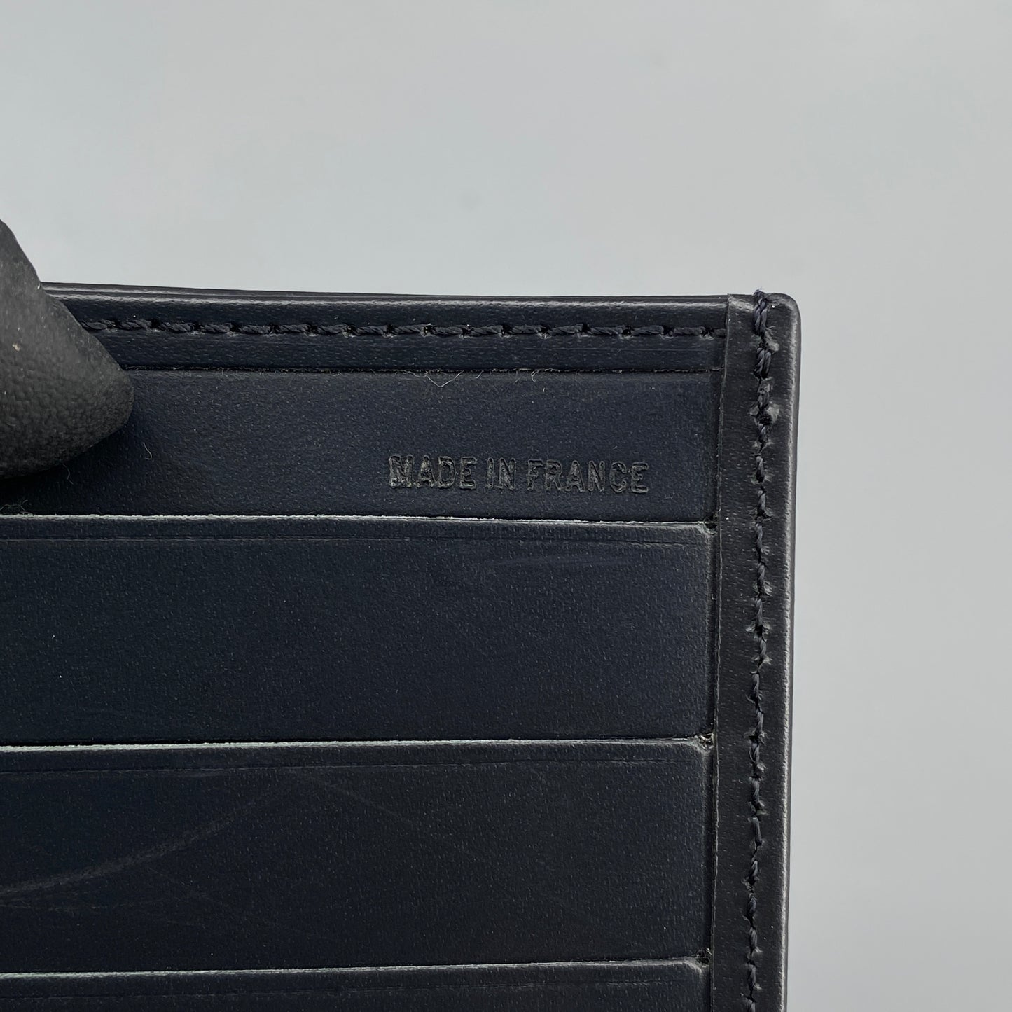 Lanvin Black Smooth Leather Bi-fold Short Wallet