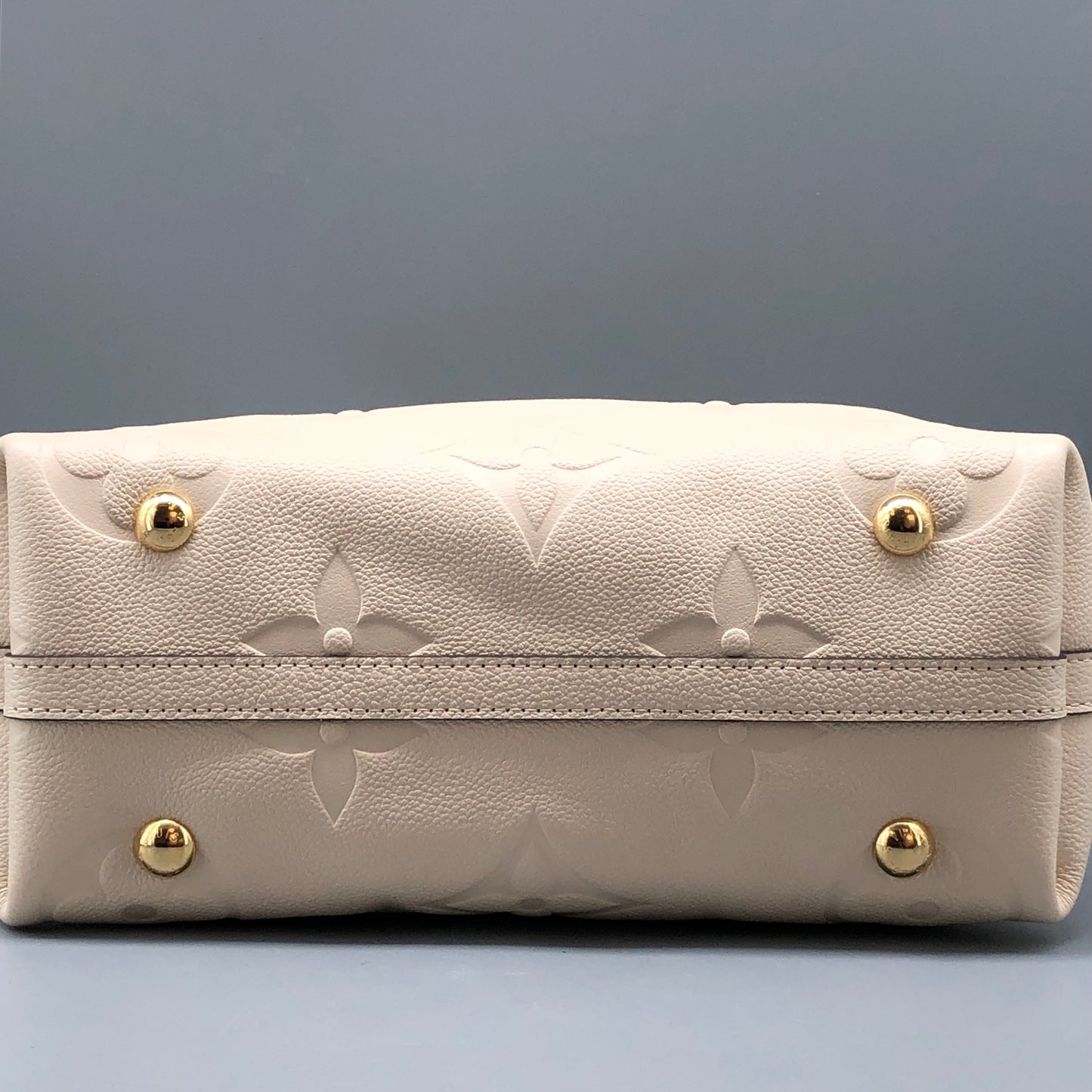Louis Vuitton Carryall PM Monogram Empreinte Shoulder Bag Cream