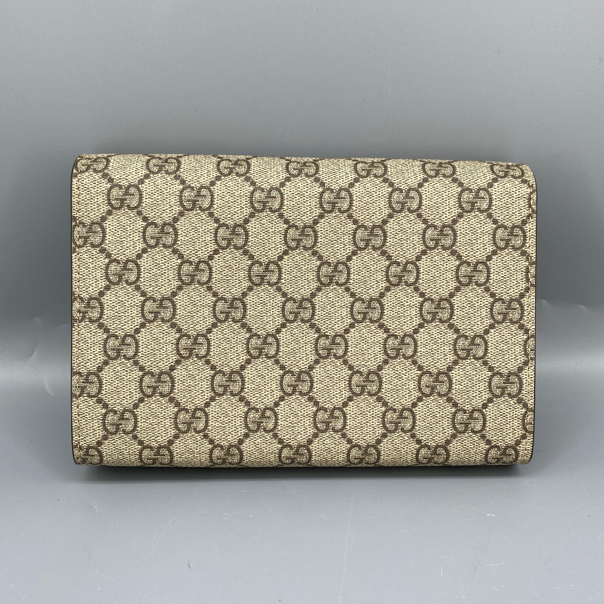 Gucci Beige GG Supreme Dionysus Chain Crossbody Bag