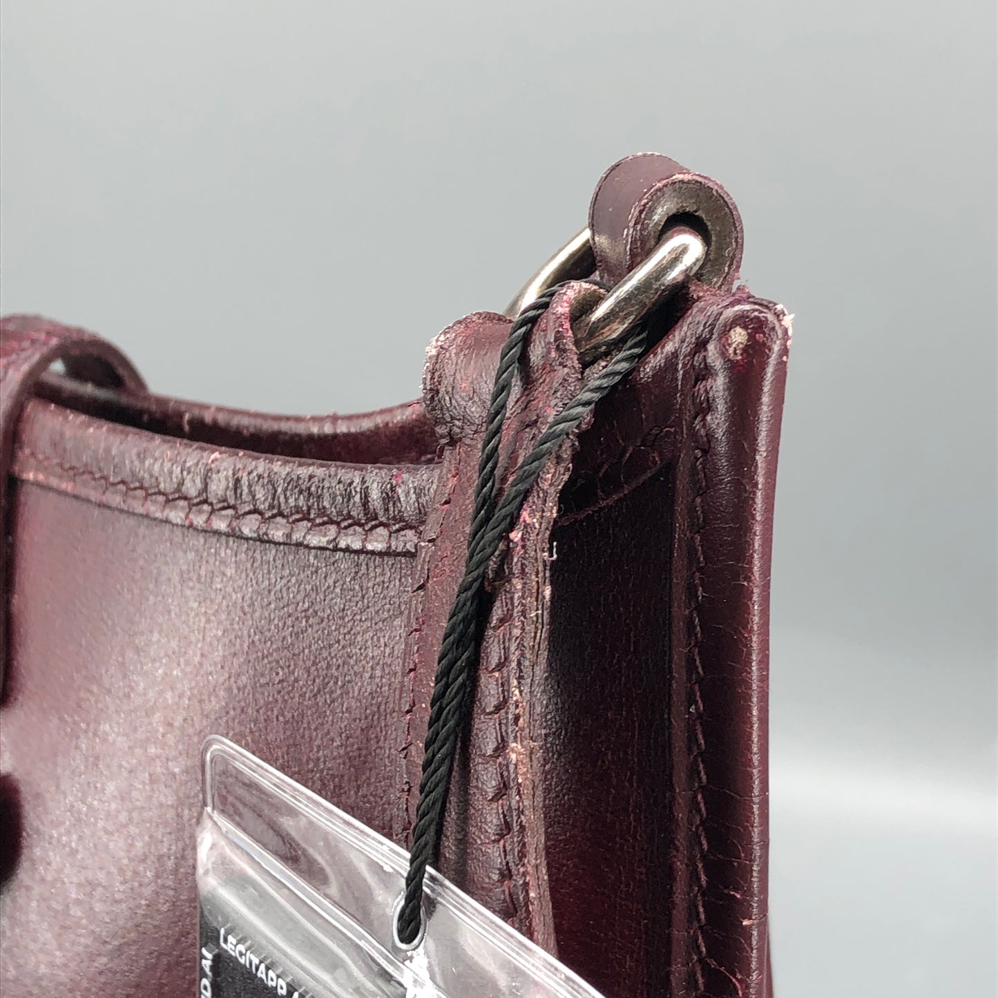 Hermes TPM Mini Evelyne I Bag Dark Red Box Calf Year 2002