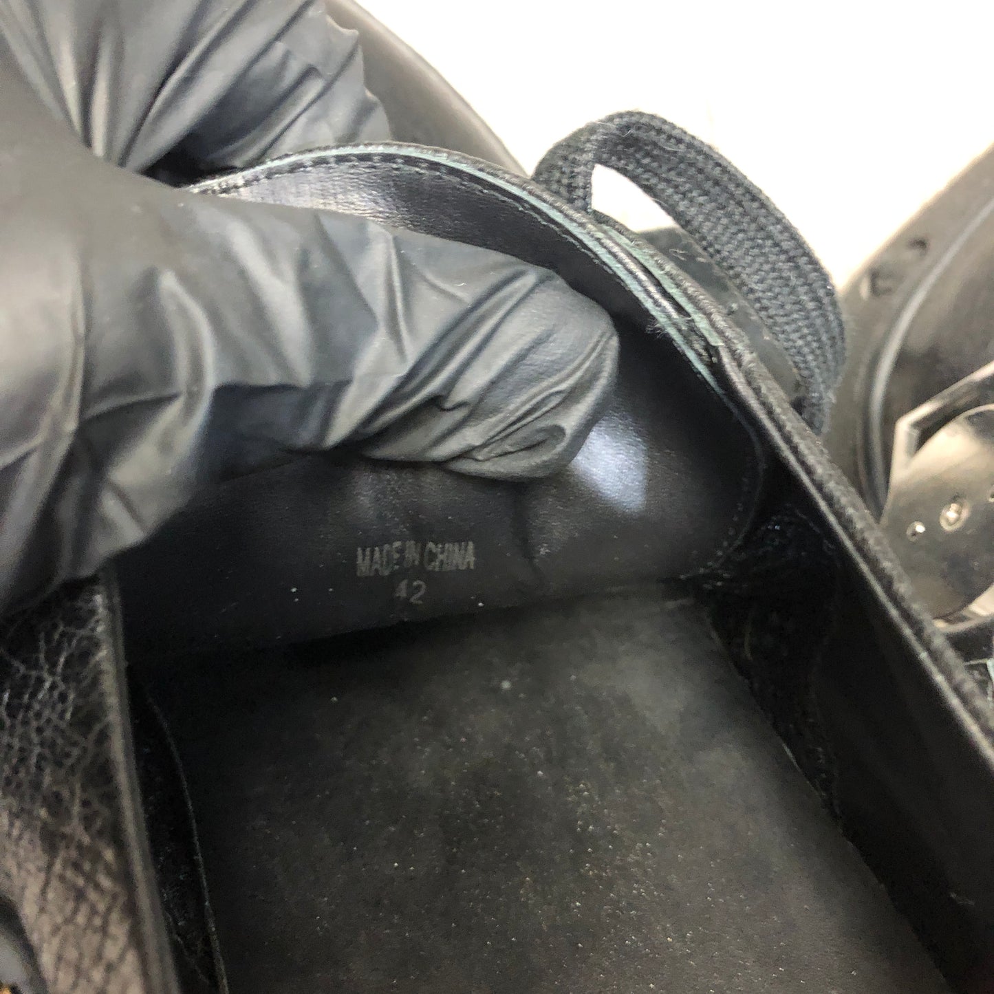 Versace Men's Black Leather Low-Top Sneakers Size 42