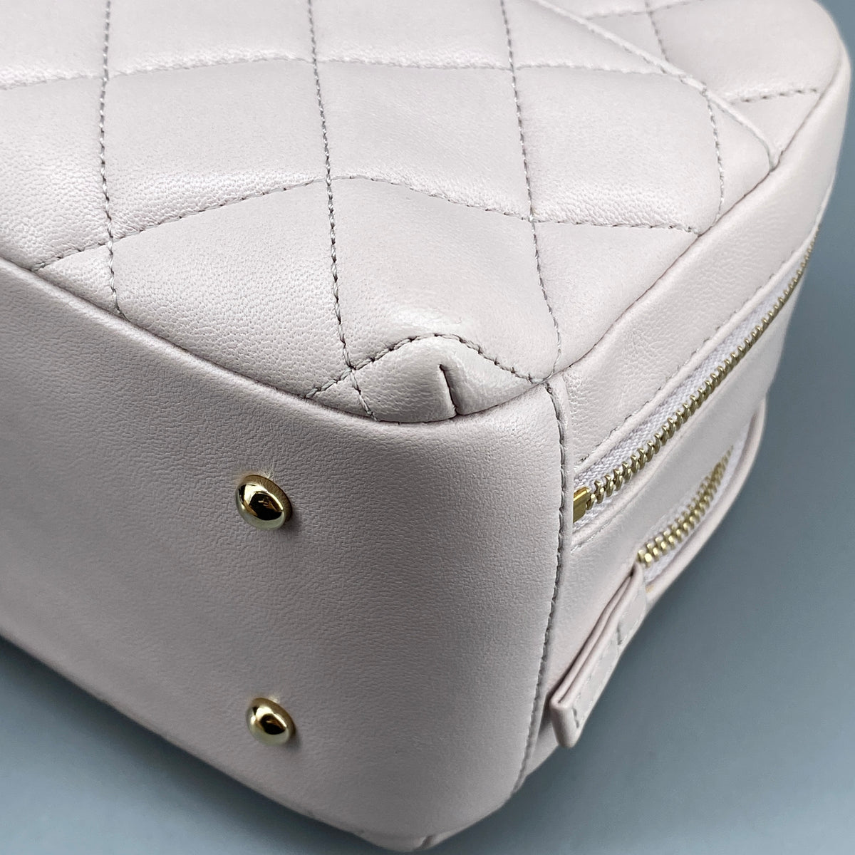 Chanel Lambskin Quilted Trendy CC Bowling Mini Bag blush pink