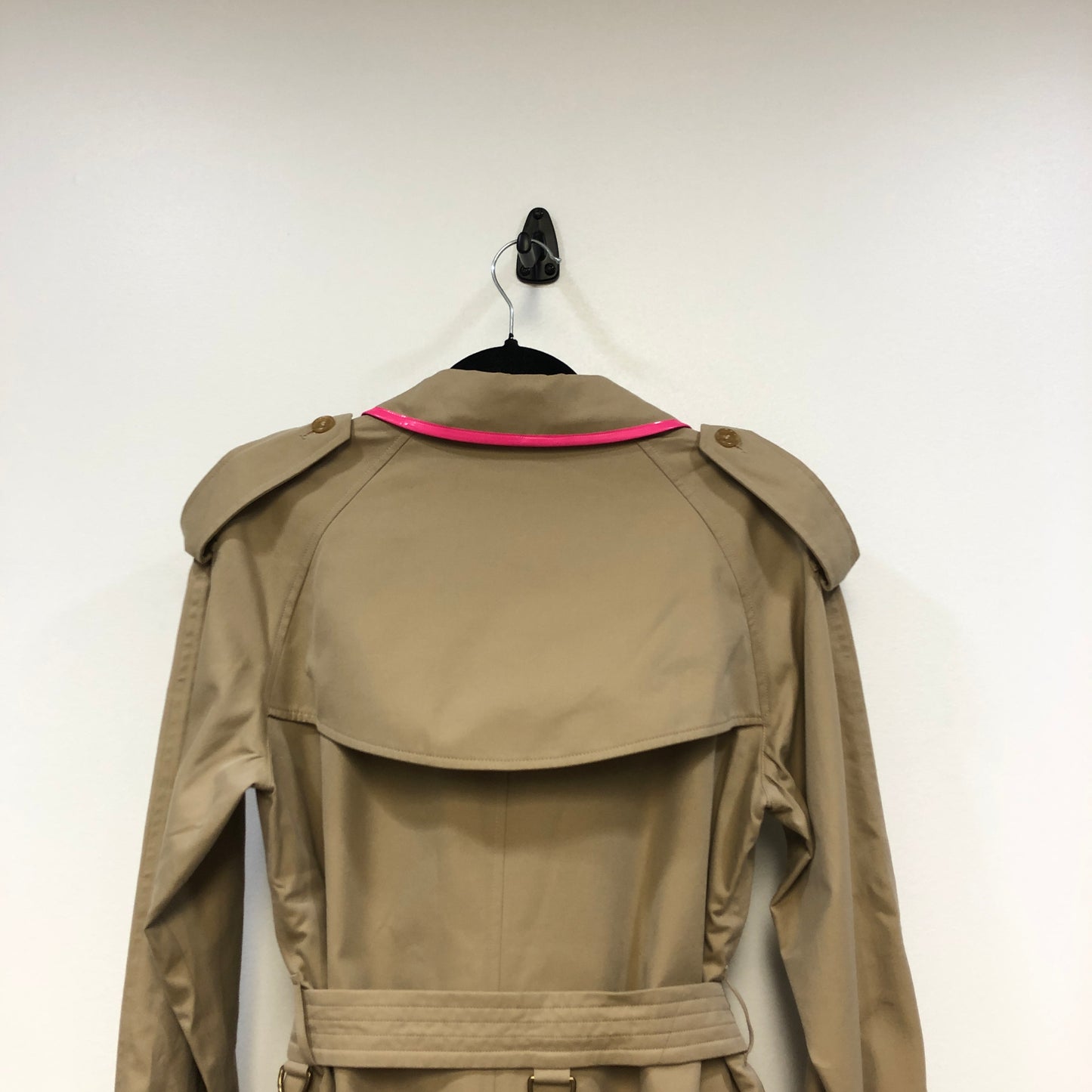 Burberry Camel Double Breasted Long Trench Coat US6