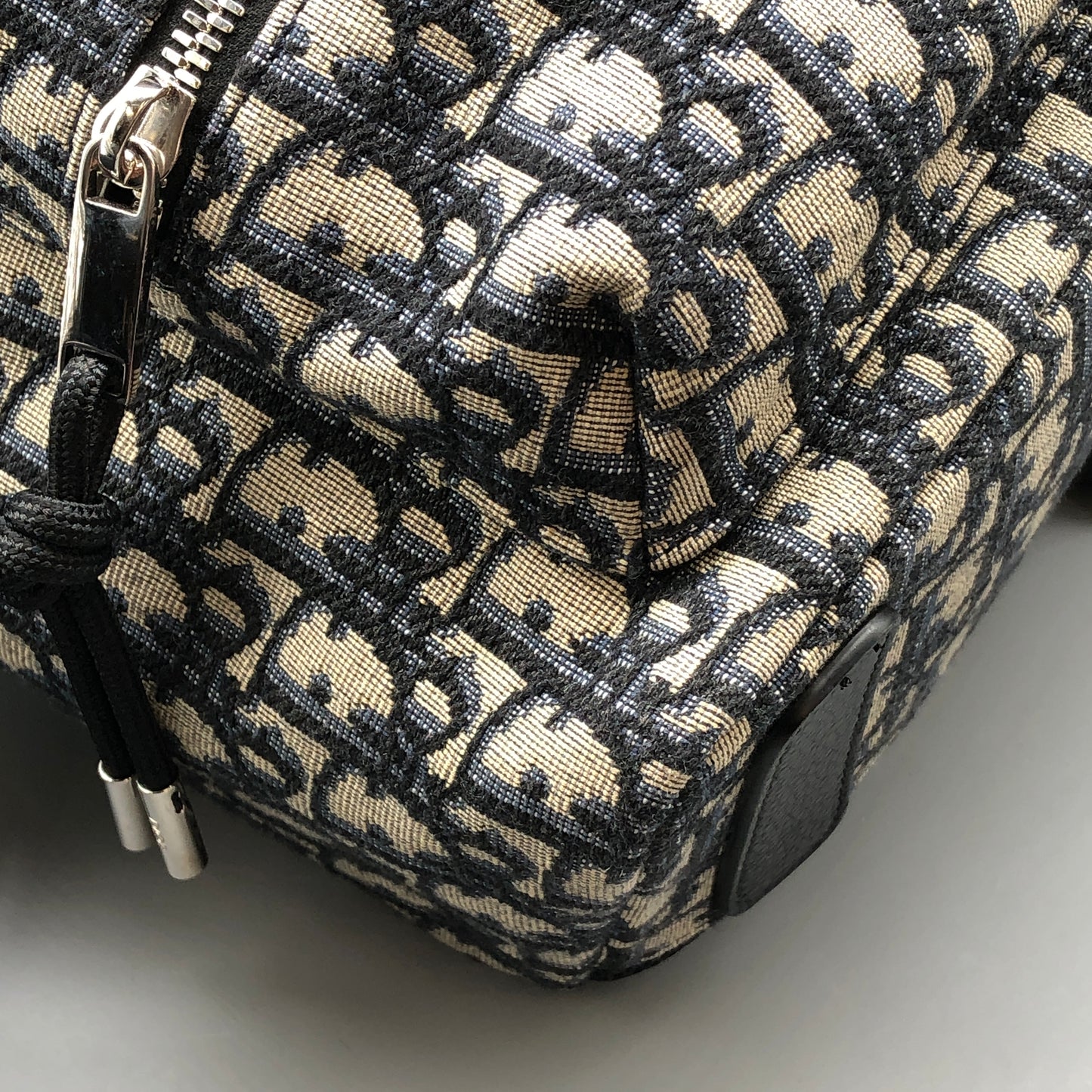 Christian Dior Oblique Galaxy Canvas Backpack Grey/Navy/Black