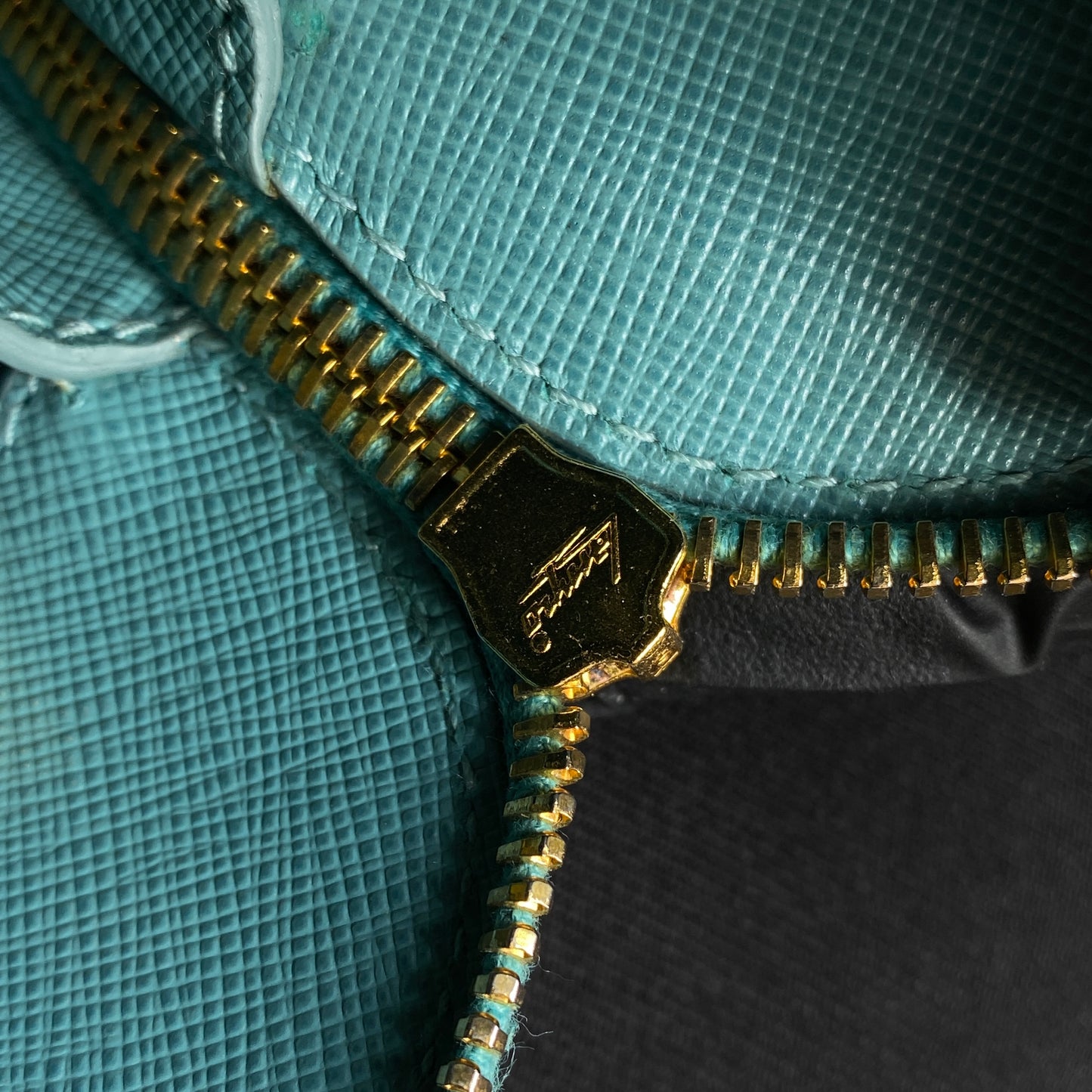 Prada Saffiano Tiffany Blue Promenade Handbag