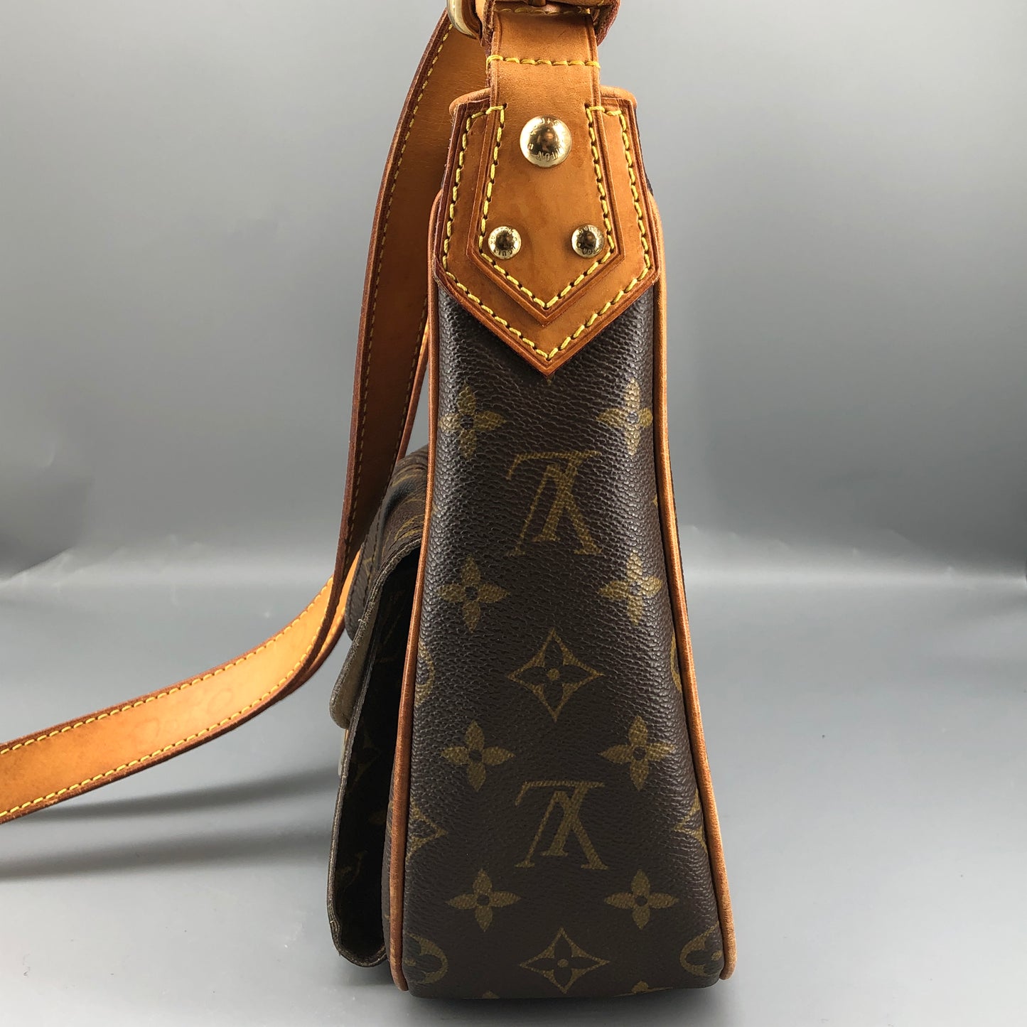 Louis Vuitton Monogram Hudson GM Bag Brown