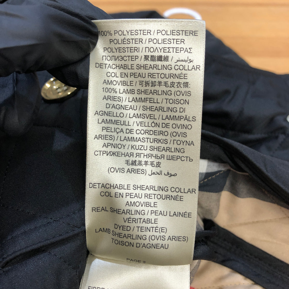Burberry Black Quilted Double Breasted Coat Size S