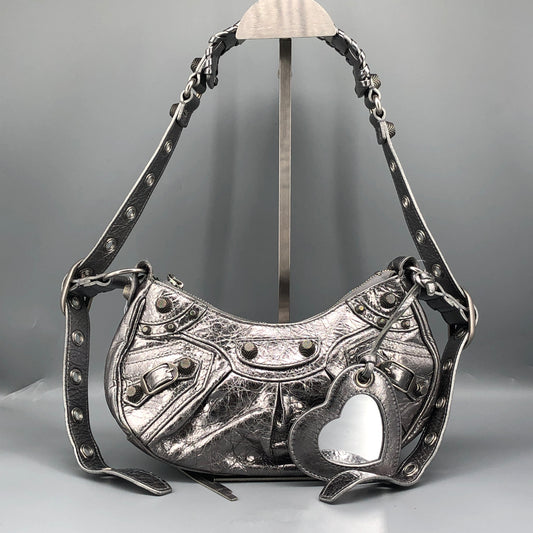 Balenciaga Le Cagole XS Shoulder Bag Silver