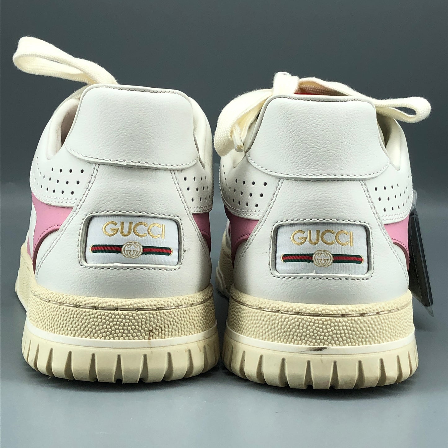 Gucci Women’s Low-Top Retro Sneakers 37 cream/pink