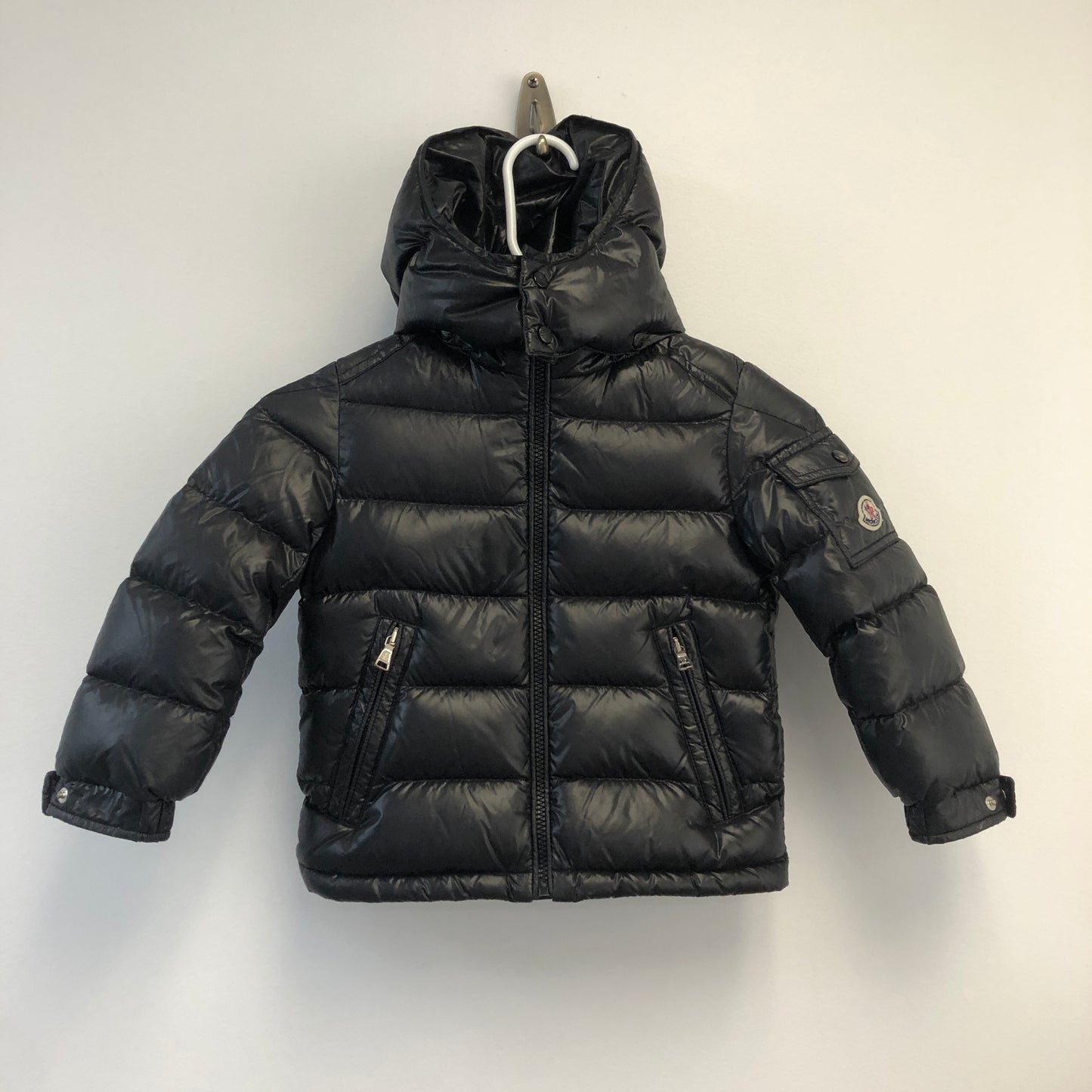 Moncler Kids Detachable Hood Down Jacket 4Y / 104cm Black