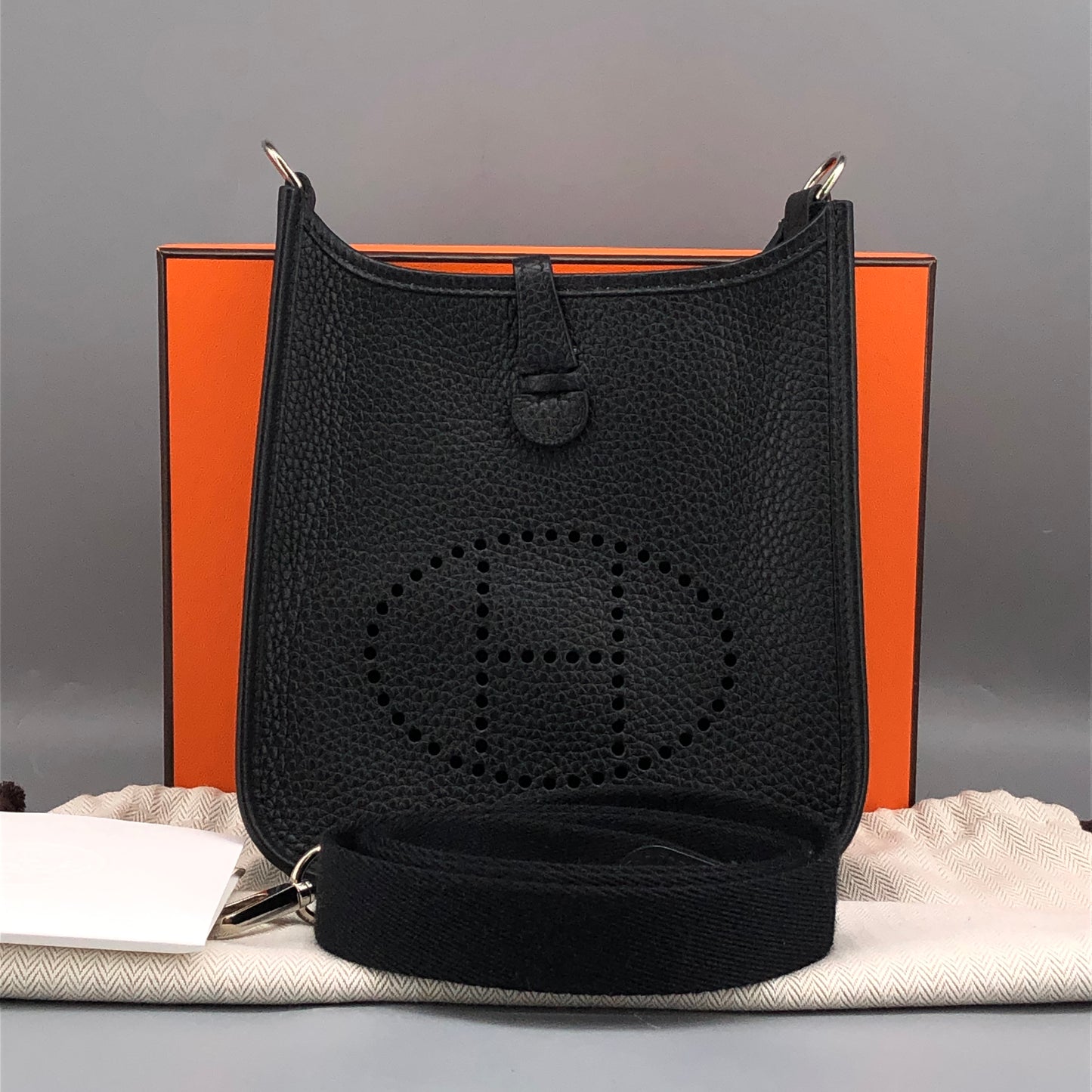 Hermes 2018 Evelyne TPM Black Crossbody Bag