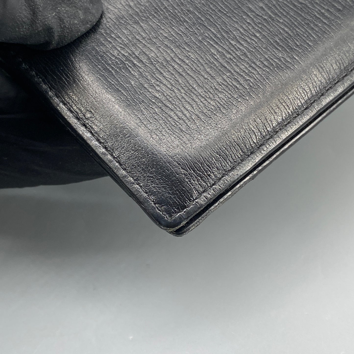 Montblanc Black Textured Leather Bifold Card Wallet