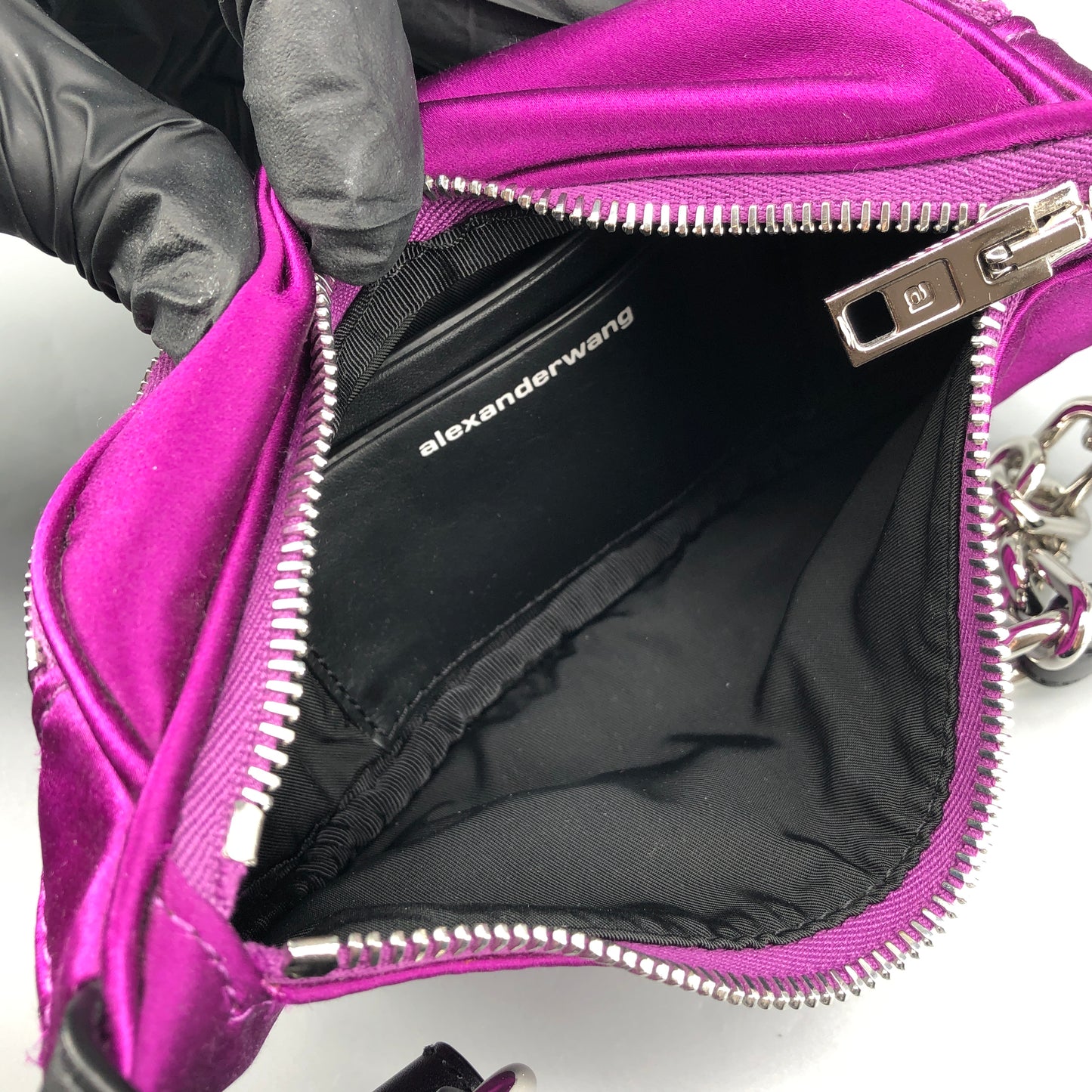 Alexander Wang Fuchsia Satin Waist Crossbody Bag