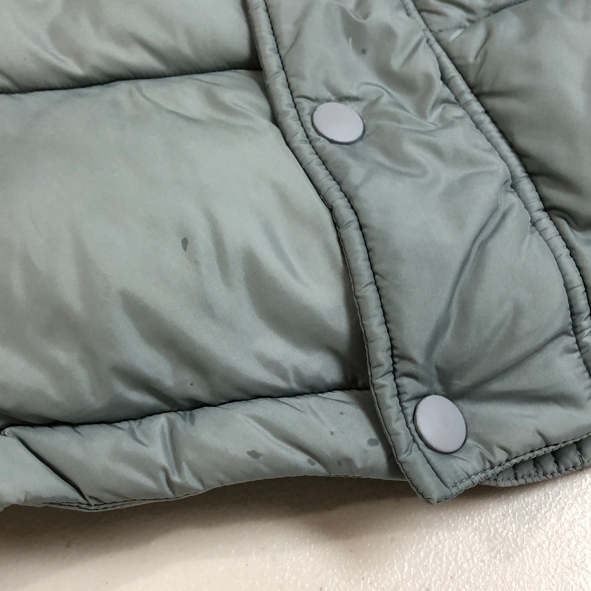 Balenciaga Dusty Blue Puffer Jacket Size 34