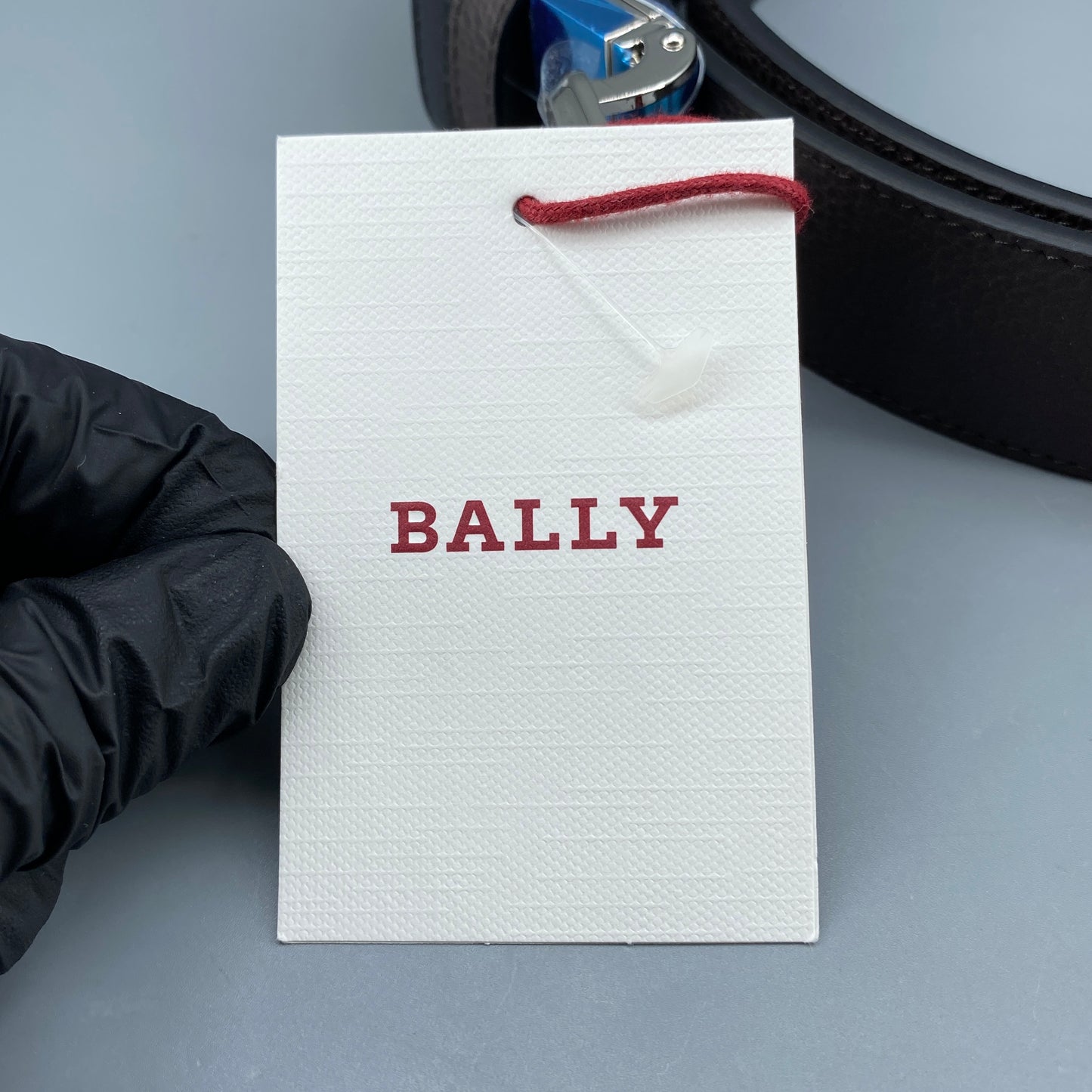 Bally Black Leather Men's Belt