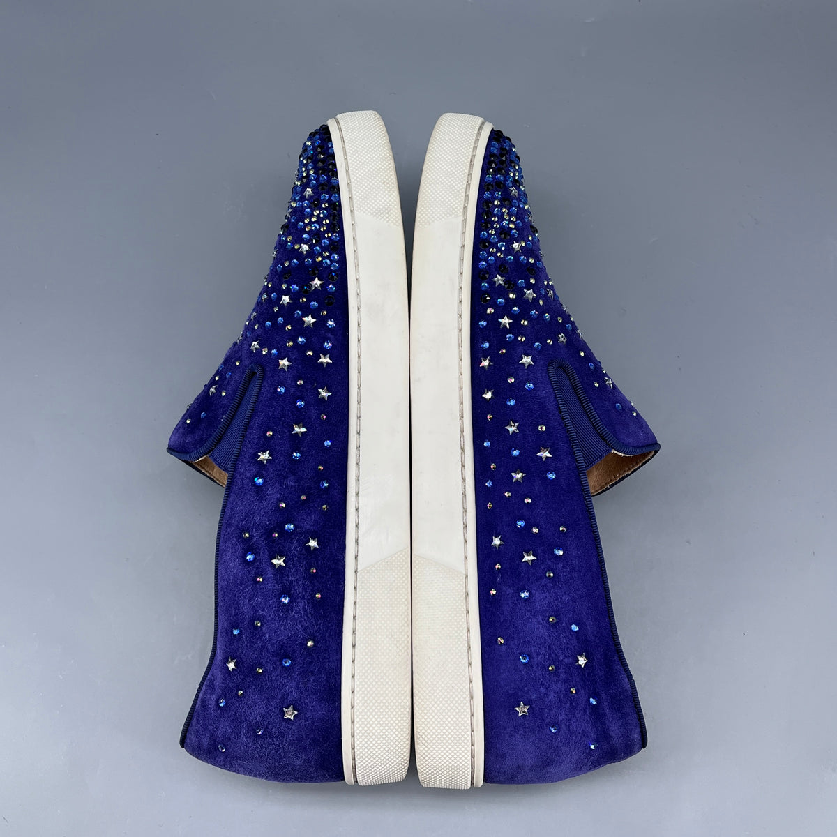Christian Louboutin Purple Women Slip-on Sneaker Shoes Size 40