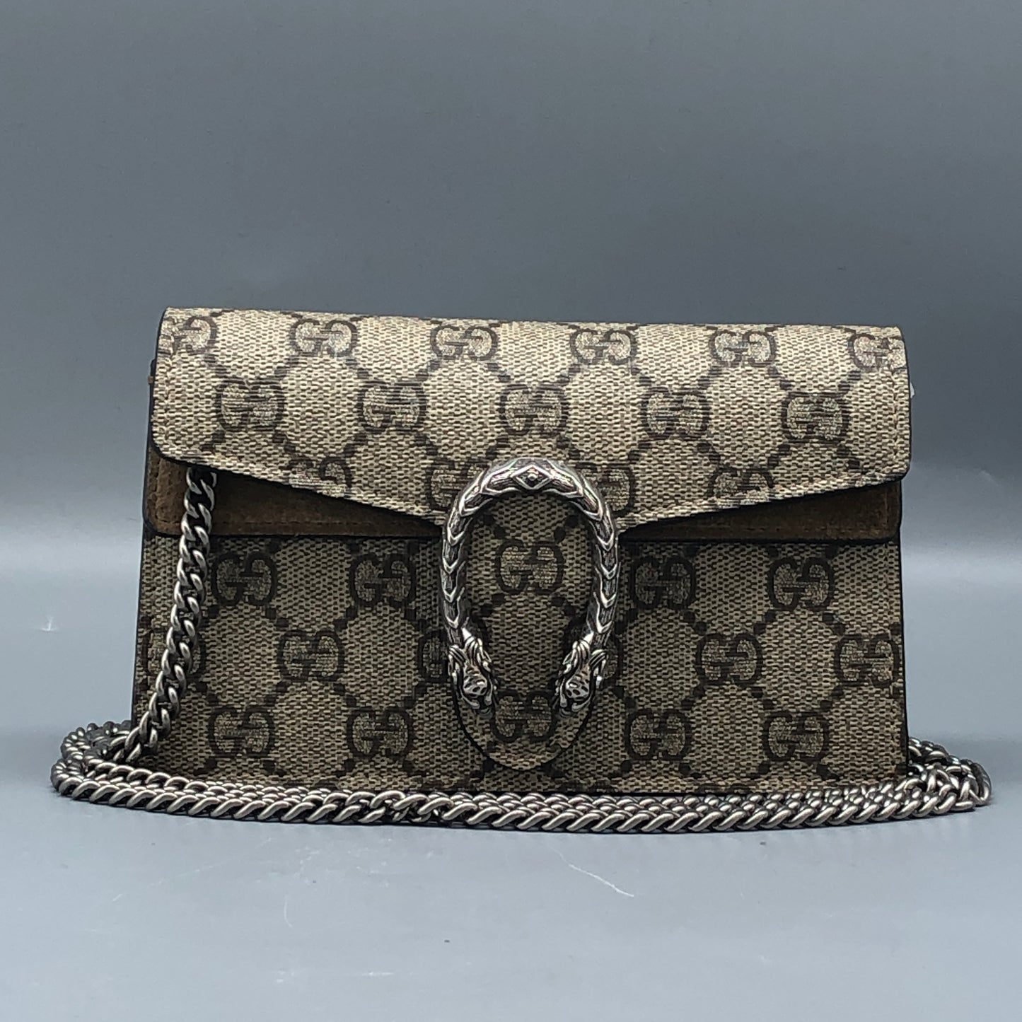 Gucci Dionysus GG Supreme Chain Bag Beige