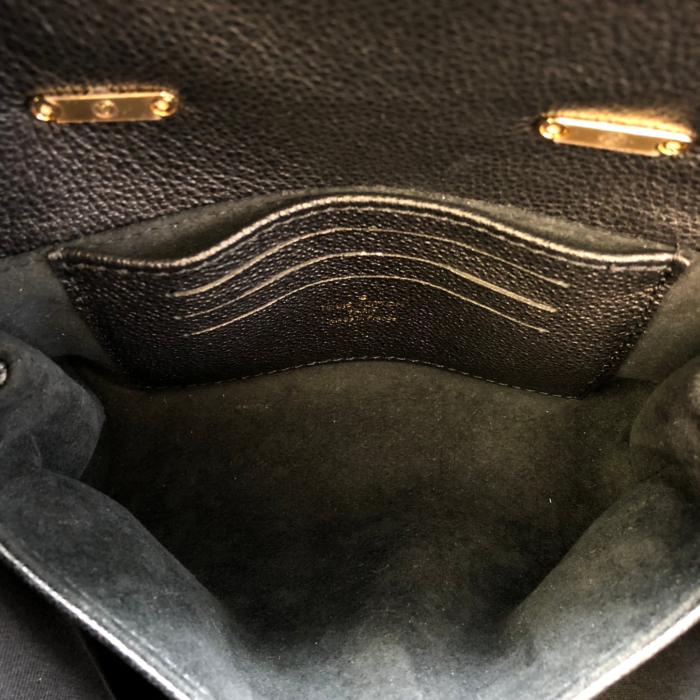Louis Vuitton Madeleine Nano Monogram Empreinte Shoulder Bag Black