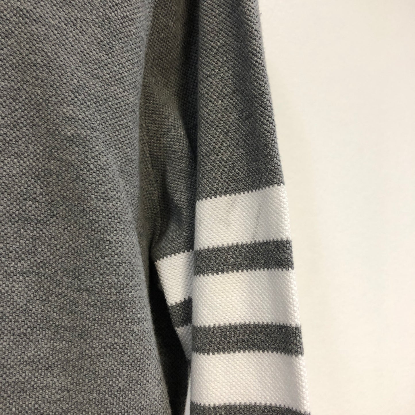 Thom Browne 4-Bar 2003 Long Sleeve Polo Shirt Size 44 Grey