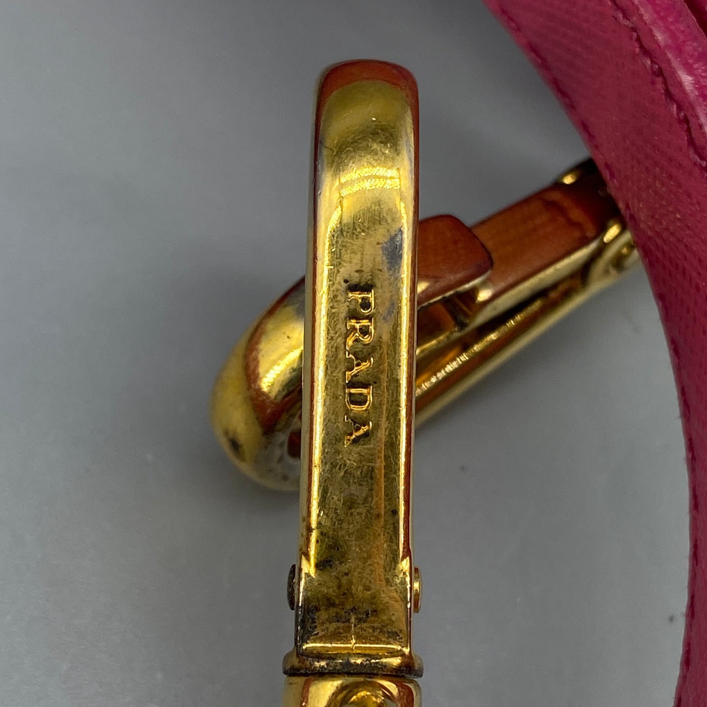 Prada Pink Saffiano Leather Galleria Handbag