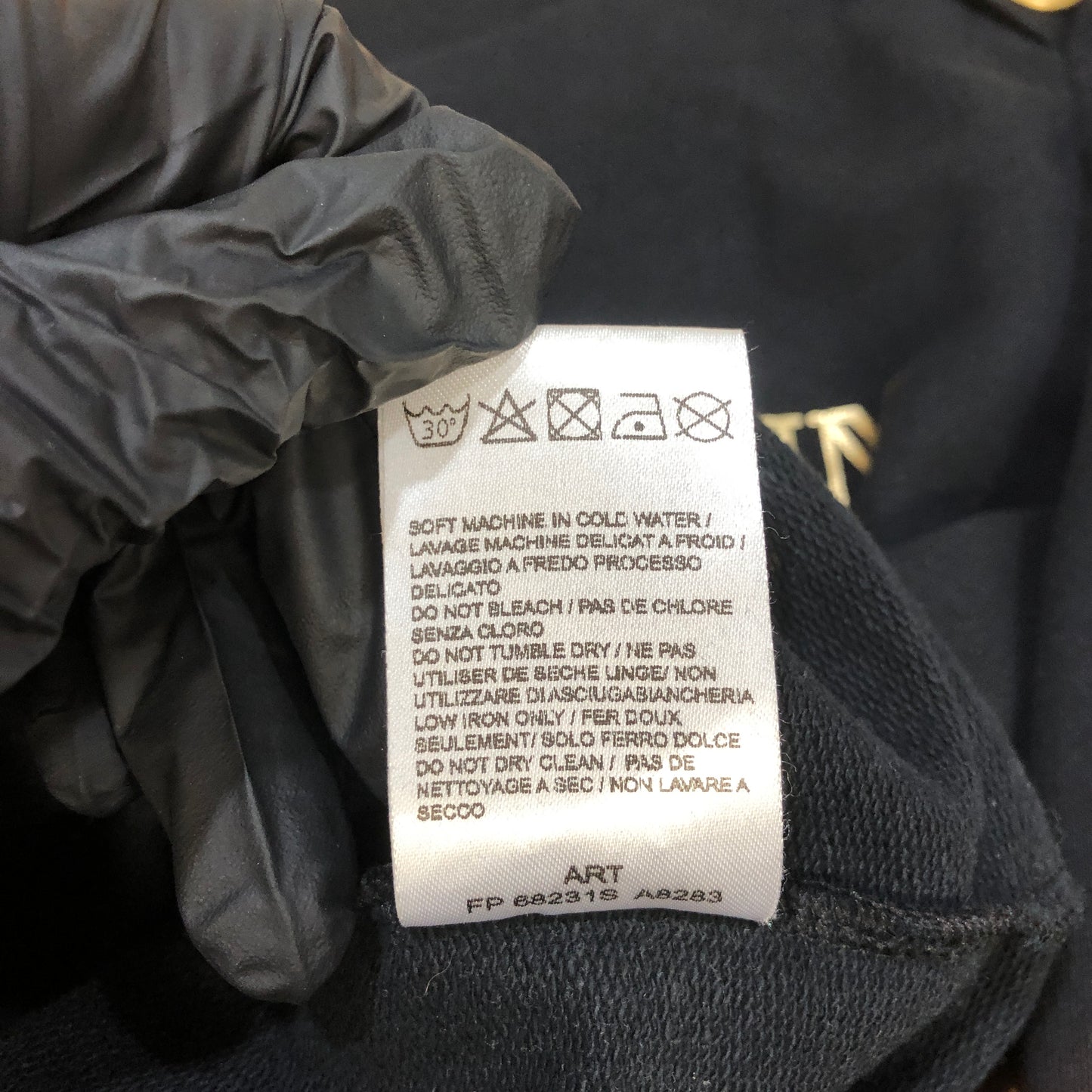 Pierre Balmain Logo Sweatshirt Size 40 Black/Gold