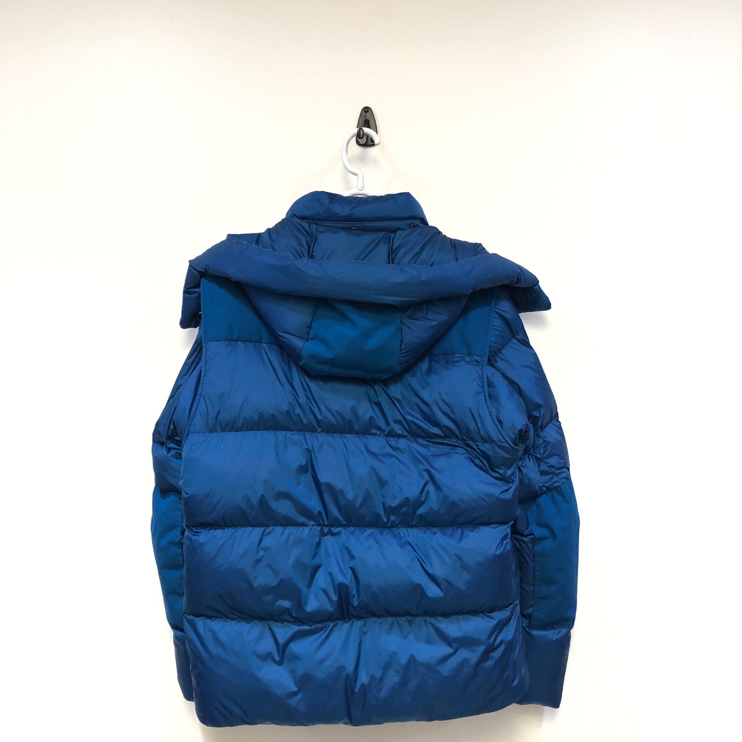 Burberry Bright Blue Detachable Hood Quilted Puffer Down Jacket Size S