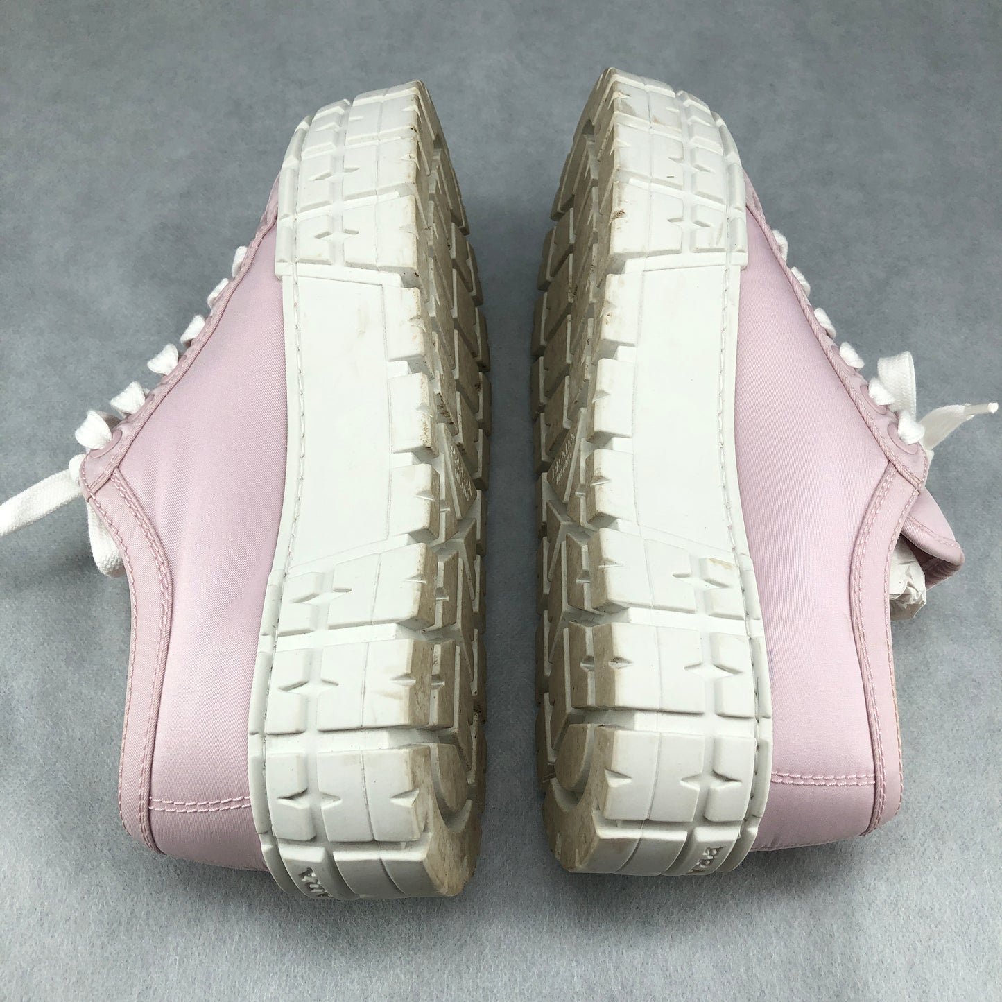 Prada women's Re-Nylon Platform Sneakers Pink Size 37.5