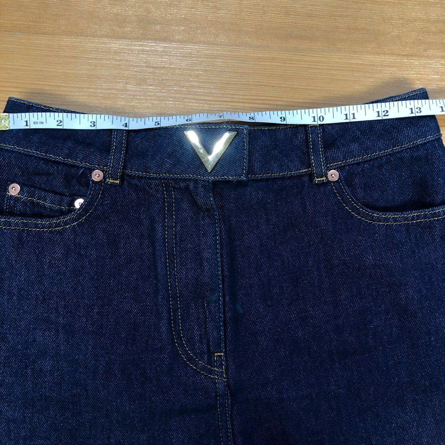 Valentino Garavani High-Waisted Denim Shorts