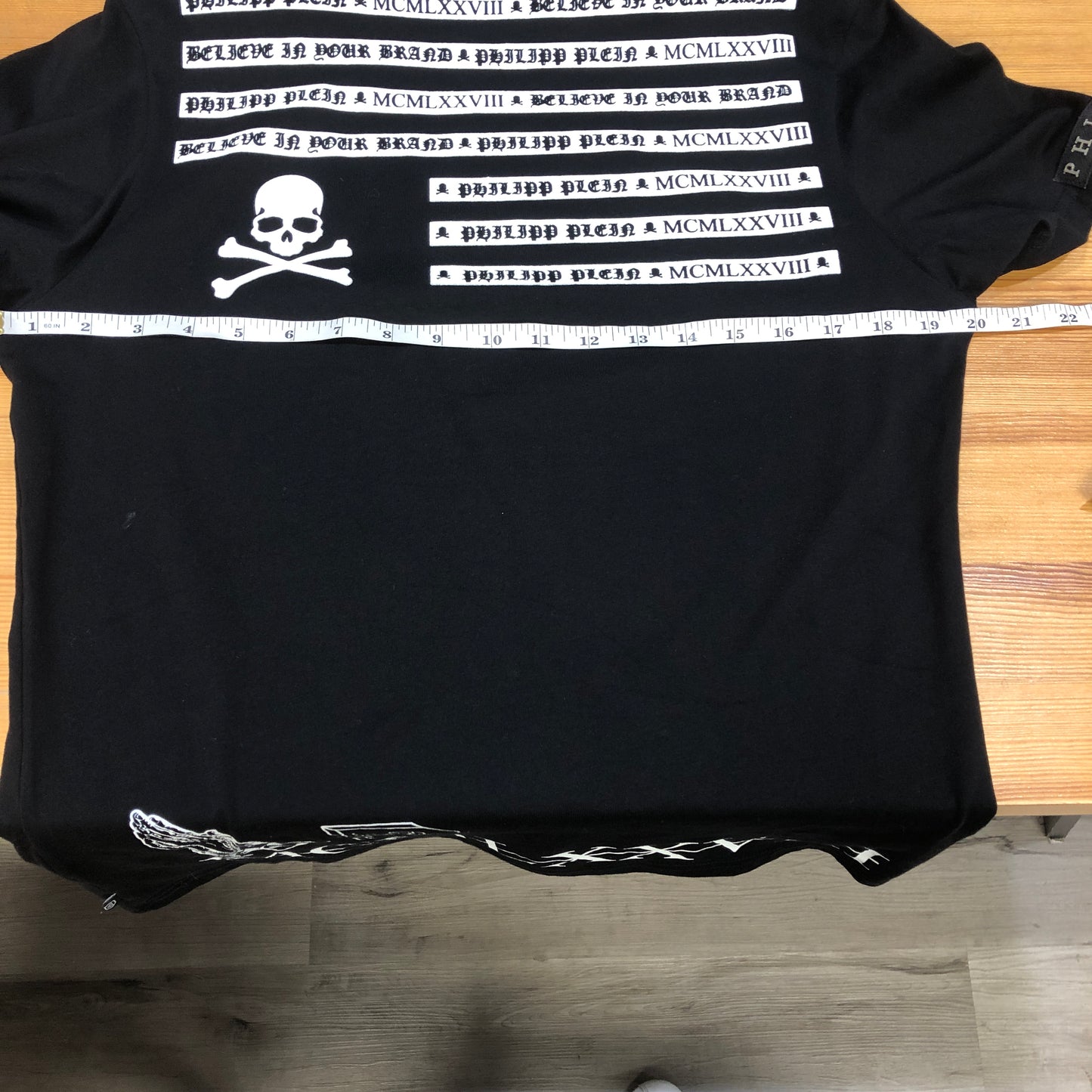 Philipp Plein Skull Embellished T-Shirt Size M