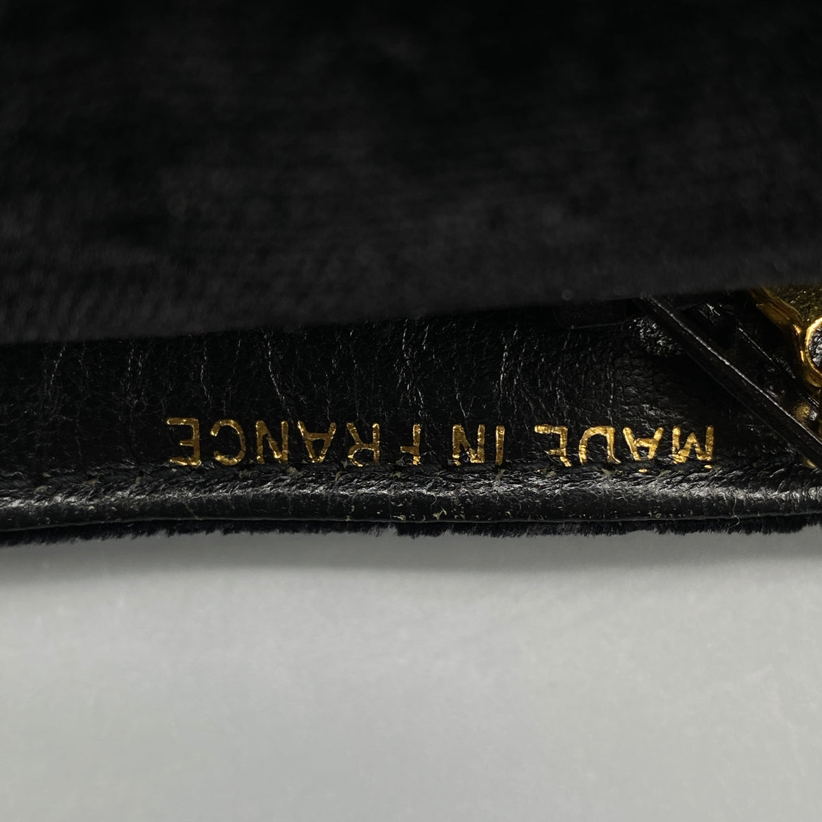 Chanel Vintage Black Velvet Quilted Shoulder Bag