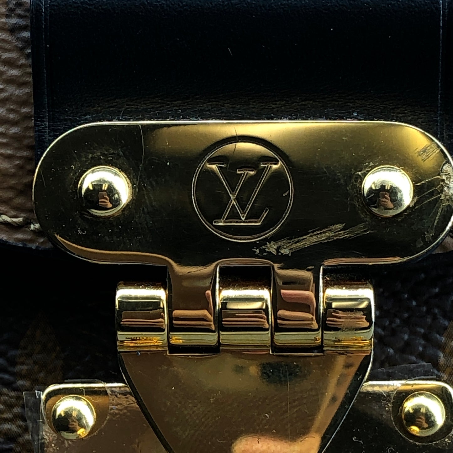 Louis Vuitton Monogram Reverse Tilsitt Bag Brown
