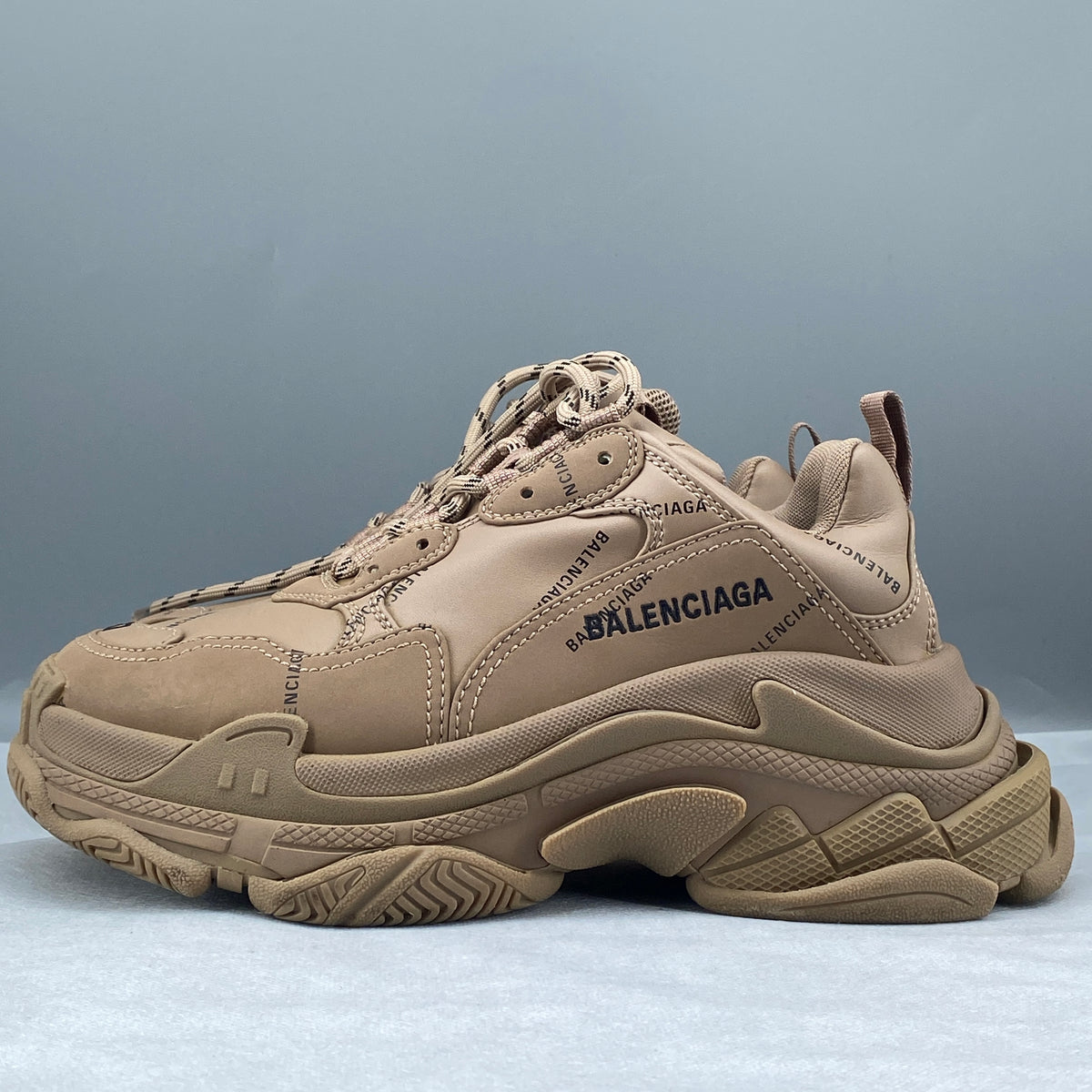 Balenciaga Brown Triple S Sneakers Size 37