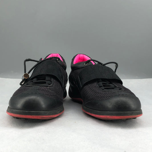 Louis Vuitton Black Mesh & Pink Lining Low Top Casual Sneakers 35